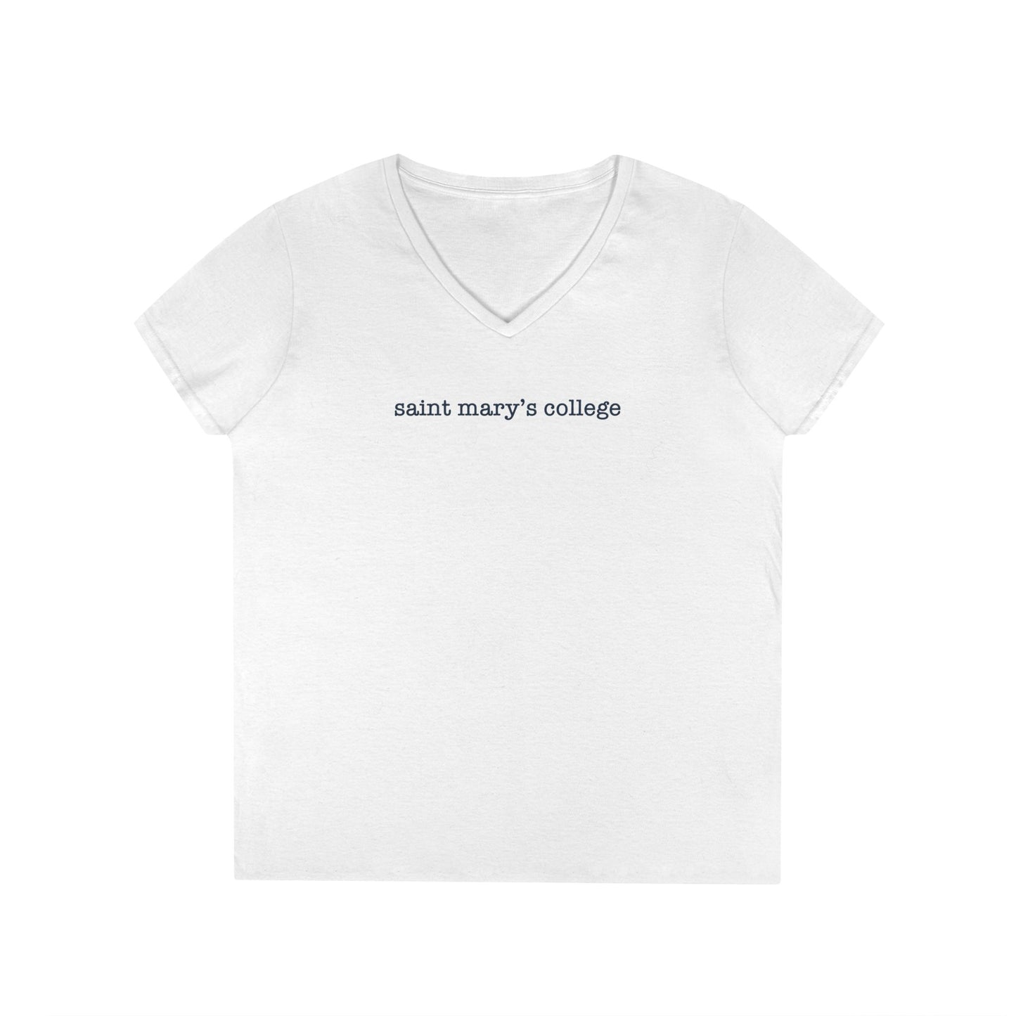 Saint Mary's College Ladies' V-Neck T-Shirt  | Navy Blue | Better in Blue Co.