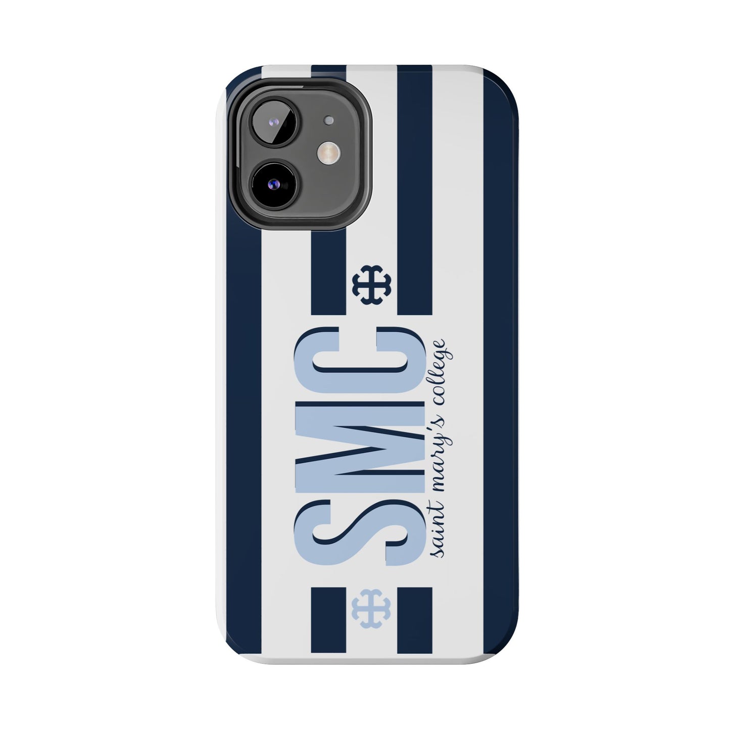 Saint Mary's College Navy Blue Striped Phone Case | French Cross | Better in Blue Co.