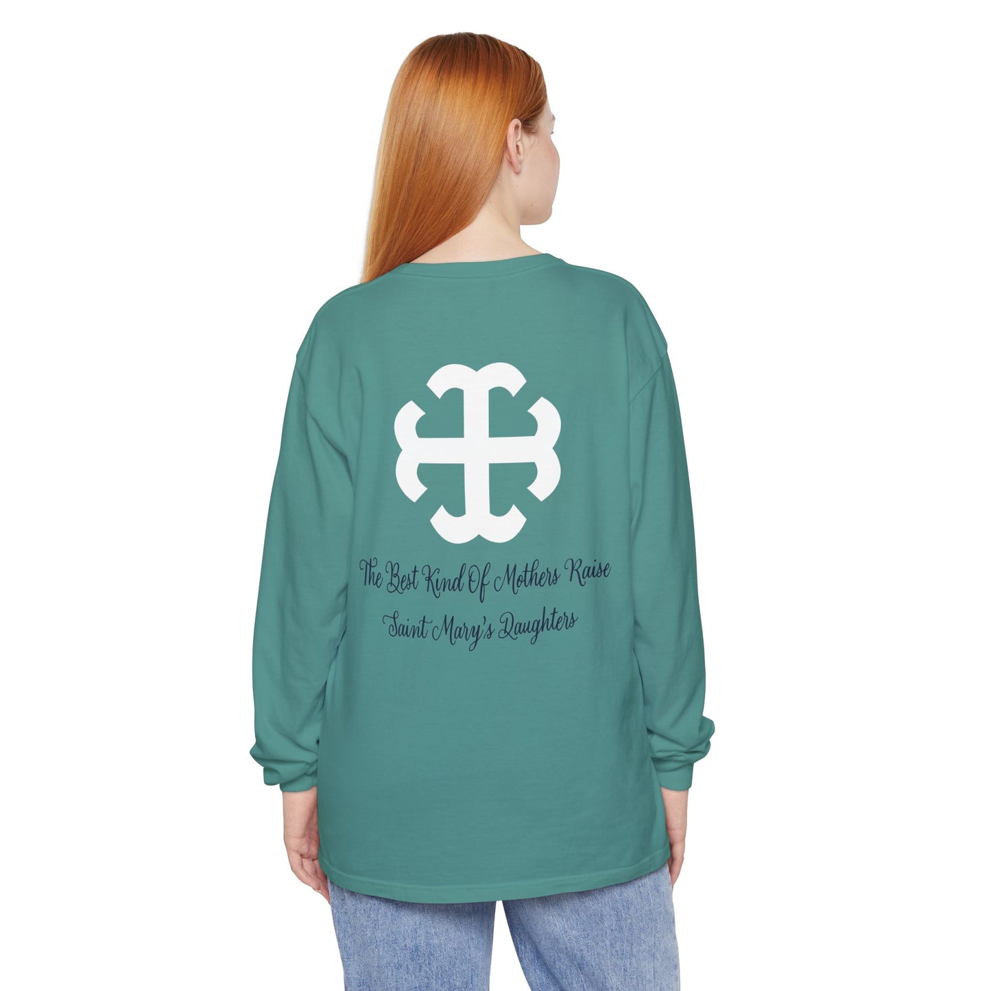 Saint Mary's College "Mom" Long Sleeve | The Best Moms | Comfort Colors