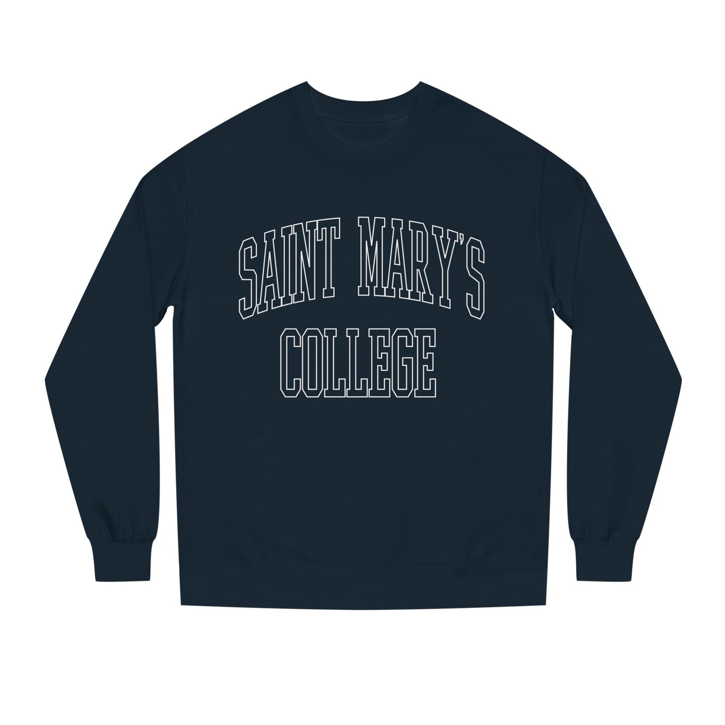 Saint Mary's College Outline Unisex Crew Neck Sweatshirt | Notre Dame, IN | Better in Blue Co.