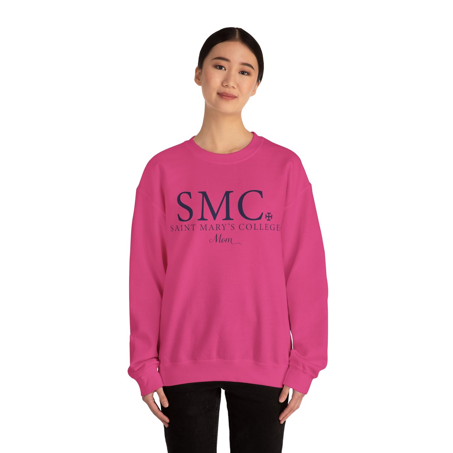 Saint Marys College "SMC Mom" Crewneck | 1844 | Belles | Notre Dame, IN | Better in Blue Co.