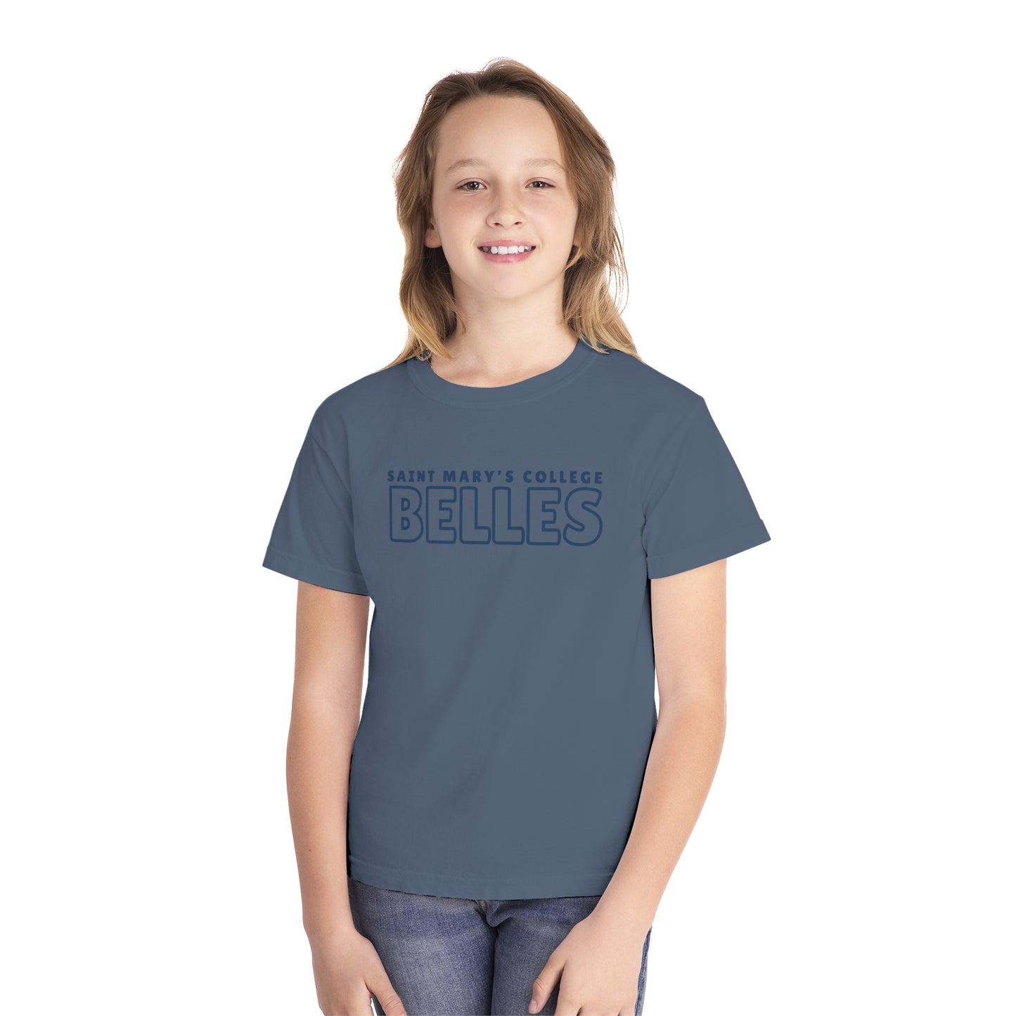 Youth Saint Mary's College Belles No.2 Midweight Tee | Better in Blue Co.