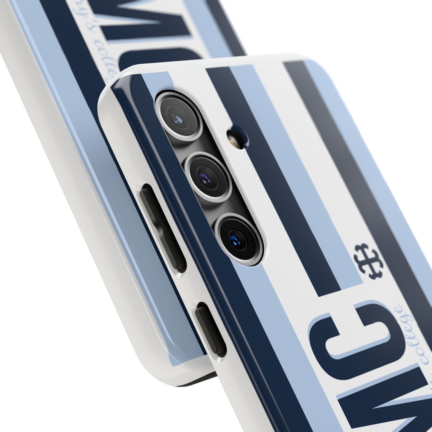 Saint Mary's College Phone Case SMC Navy/Belles Blue/White French Cross | Better in Blue Co.