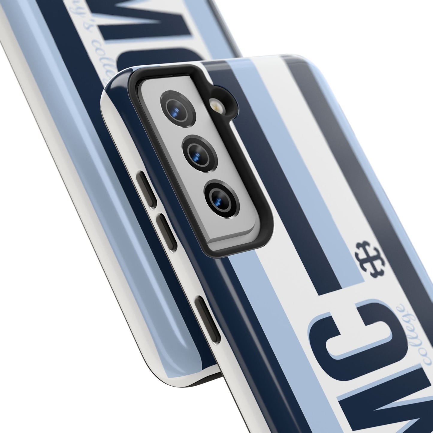Saint Mary's College Phone Case SMC Navy/Belles Blue/White French Cross | Better in Blue Co.