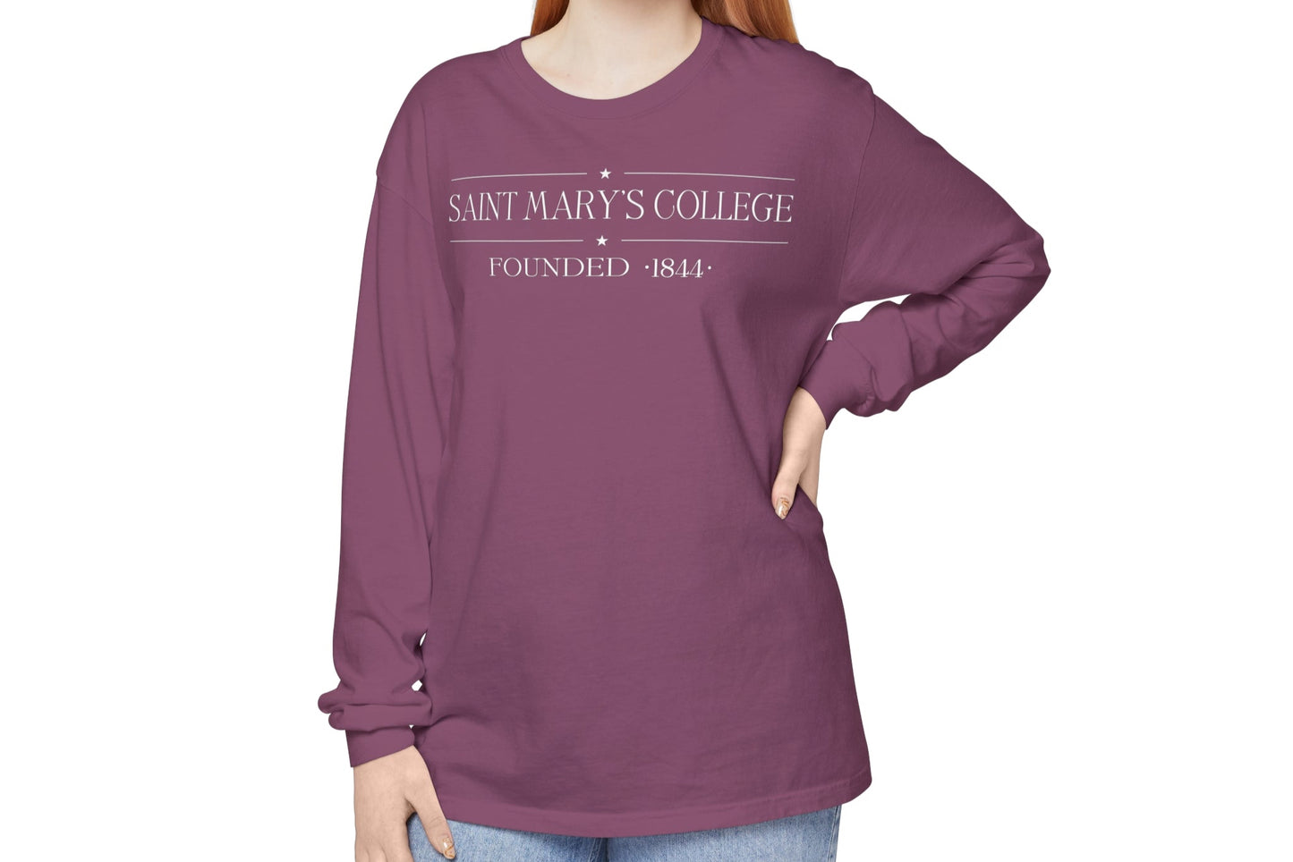 Saint Mary's College "Gilmore Girls Inspired" Long Sleeve | Founded 1844 | Belles | Better in Blue Co.