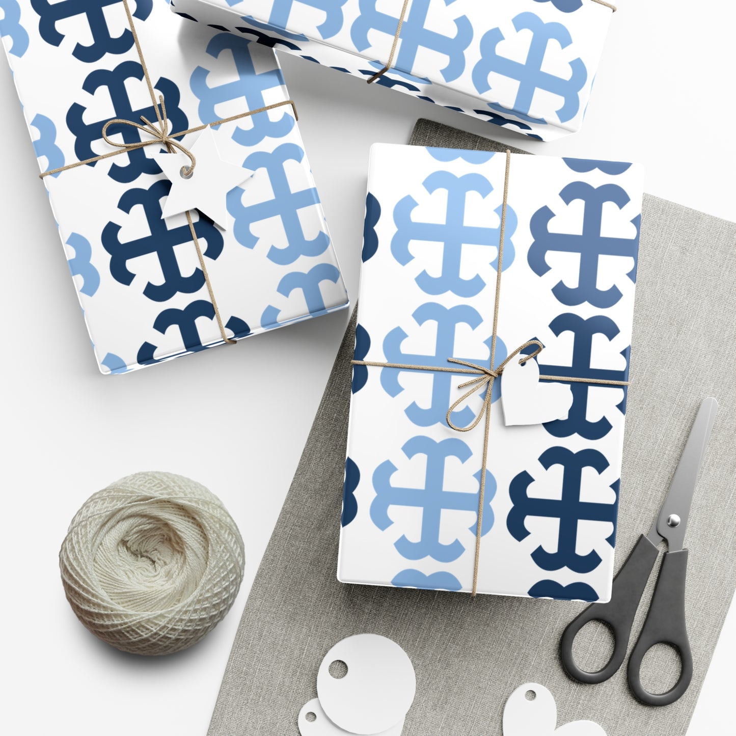 Saint Mary's College French Cross Wrapping Paper No. 1 | Notre Dame, IN | Belles| Smick | Better in Blue Co.