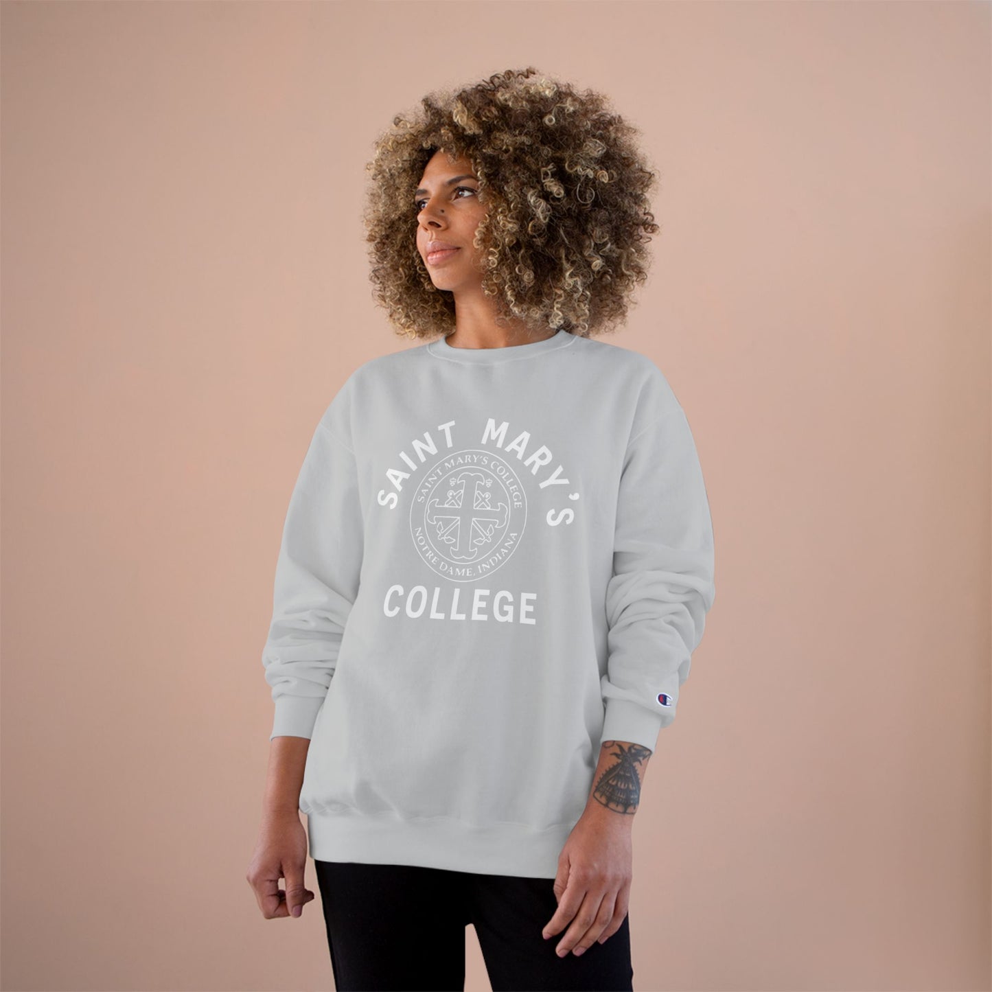 Saint Mary's College Crewneck | French Cross | Belles | Holy Cross | Better in Blue Co.