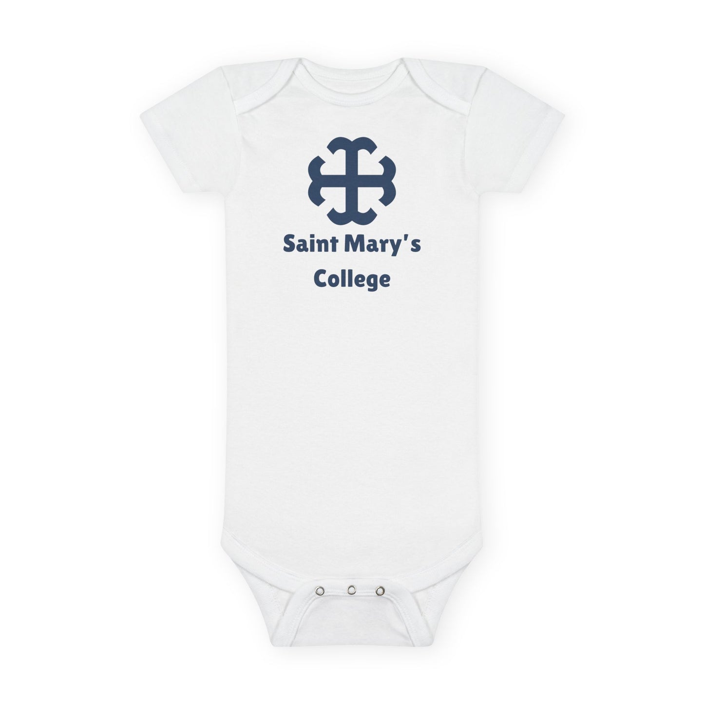 Saint Mary's College Baby Onesie | French Cross | Belles | Better in Blue Co.
