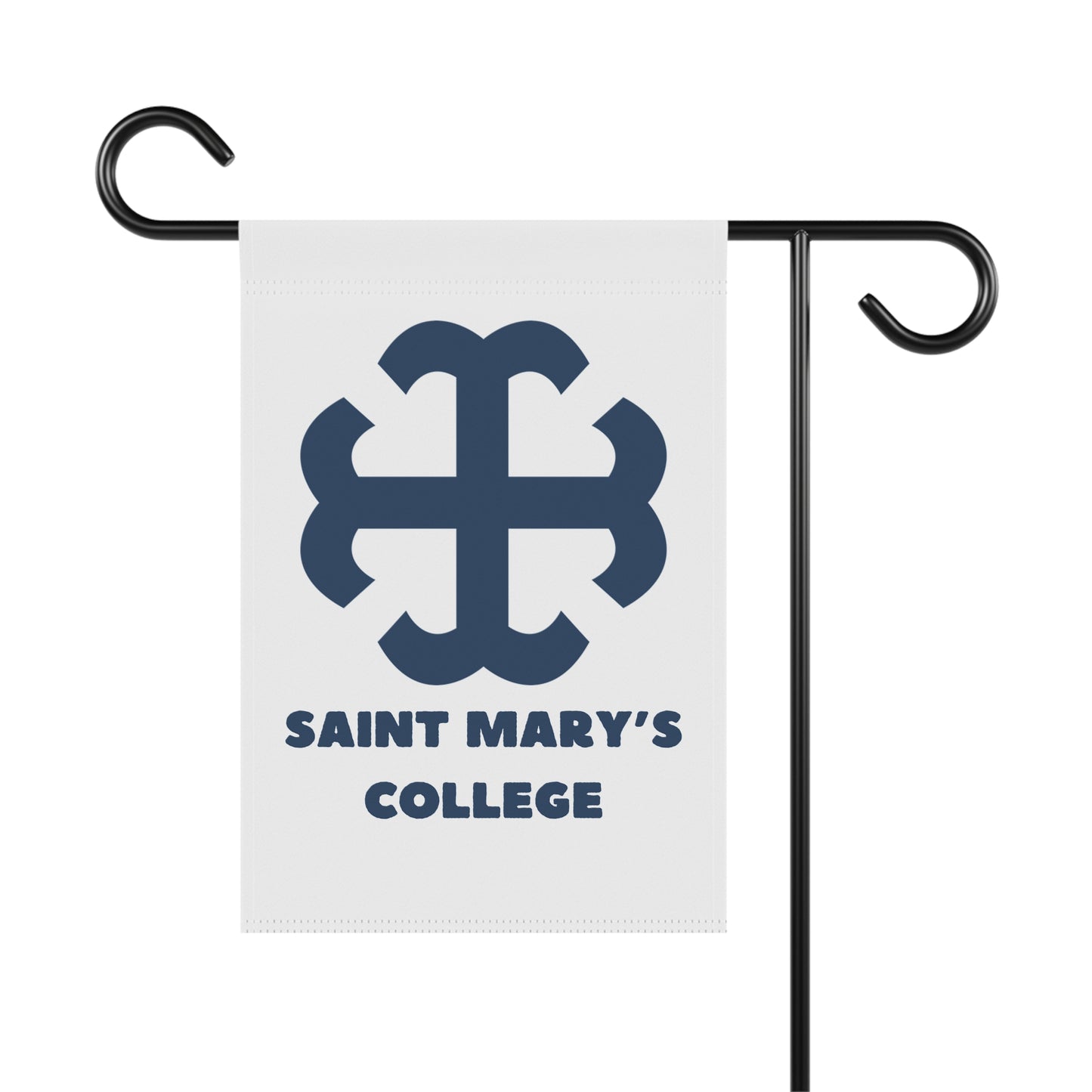 Saint Mary's College White/Navy Garden & House Banner | French Cross | Better in Blue Co.