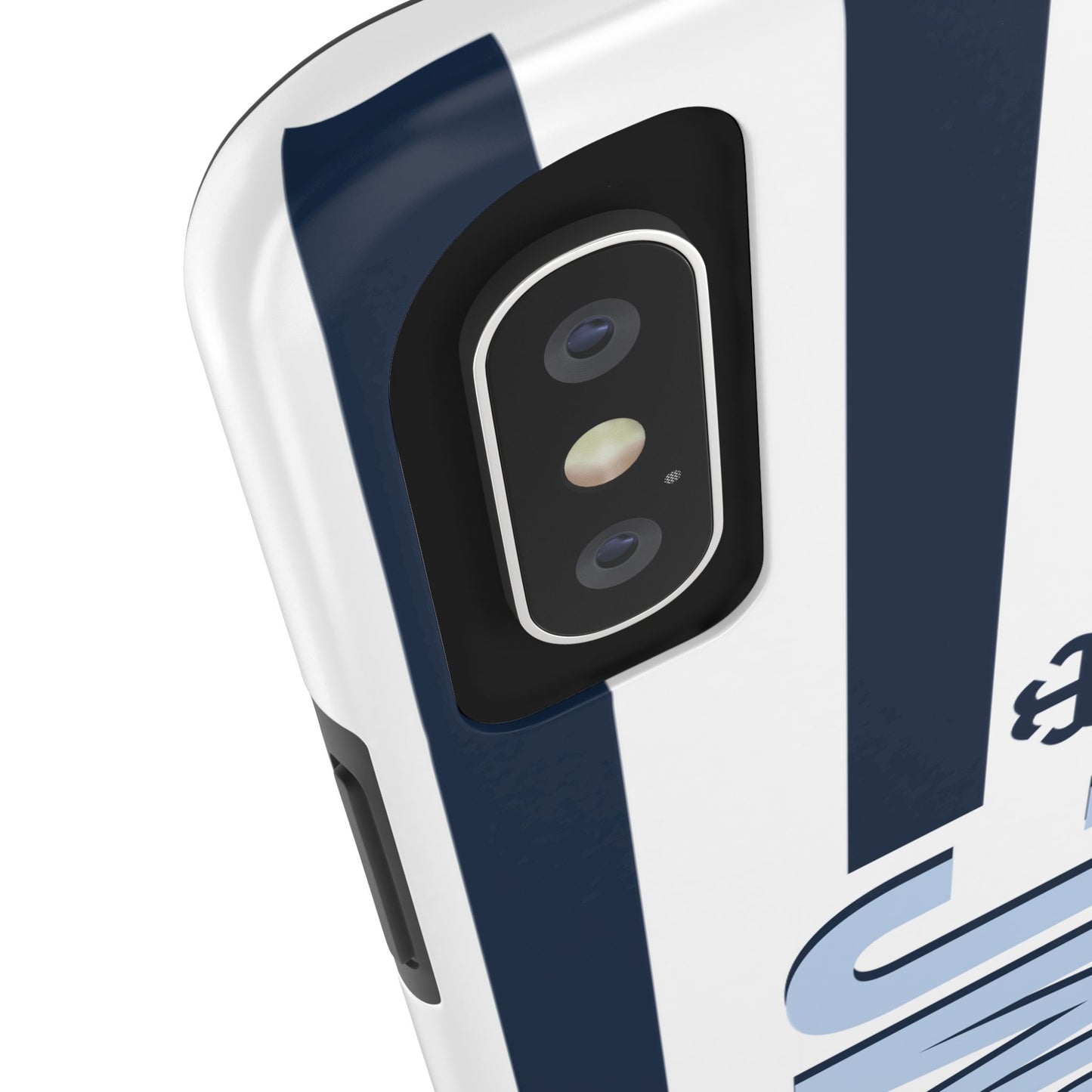 Saint Mary's College Navy Blue Striped Phone Case | French Cross | Better in Blue Co.