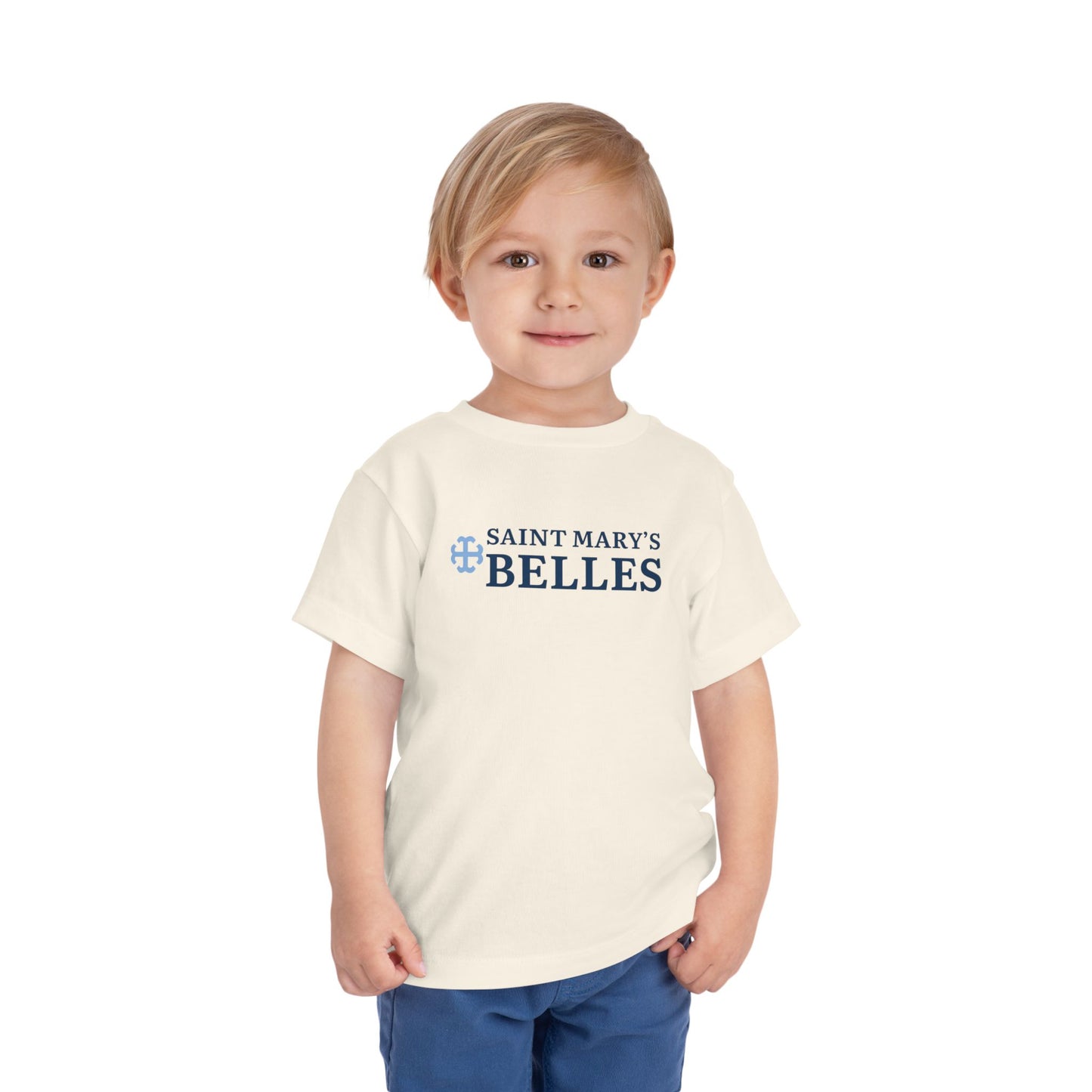 Matching Toddler Saint Mary's College Belles Short Sleeve Tee | French Cross | Smick | Notre Dame, IN