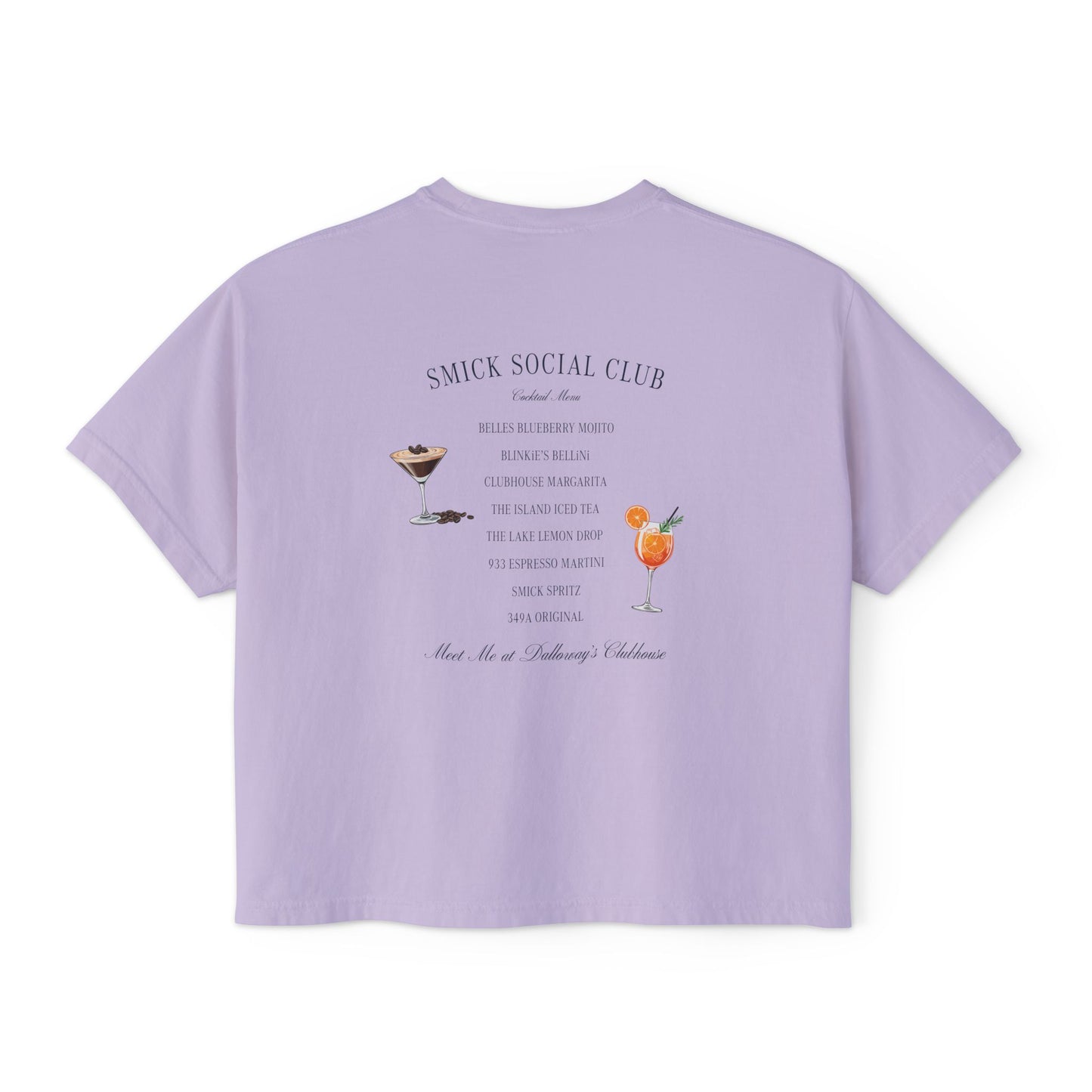 Saint Mary's College Après Golf Smick Social Club Women's Boxy Tee | Better in Blue Co.
