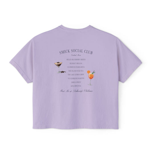 Saint Mary's College Après Golf Smick Social Club Women's Boxy Tee | Better in Blue Co.