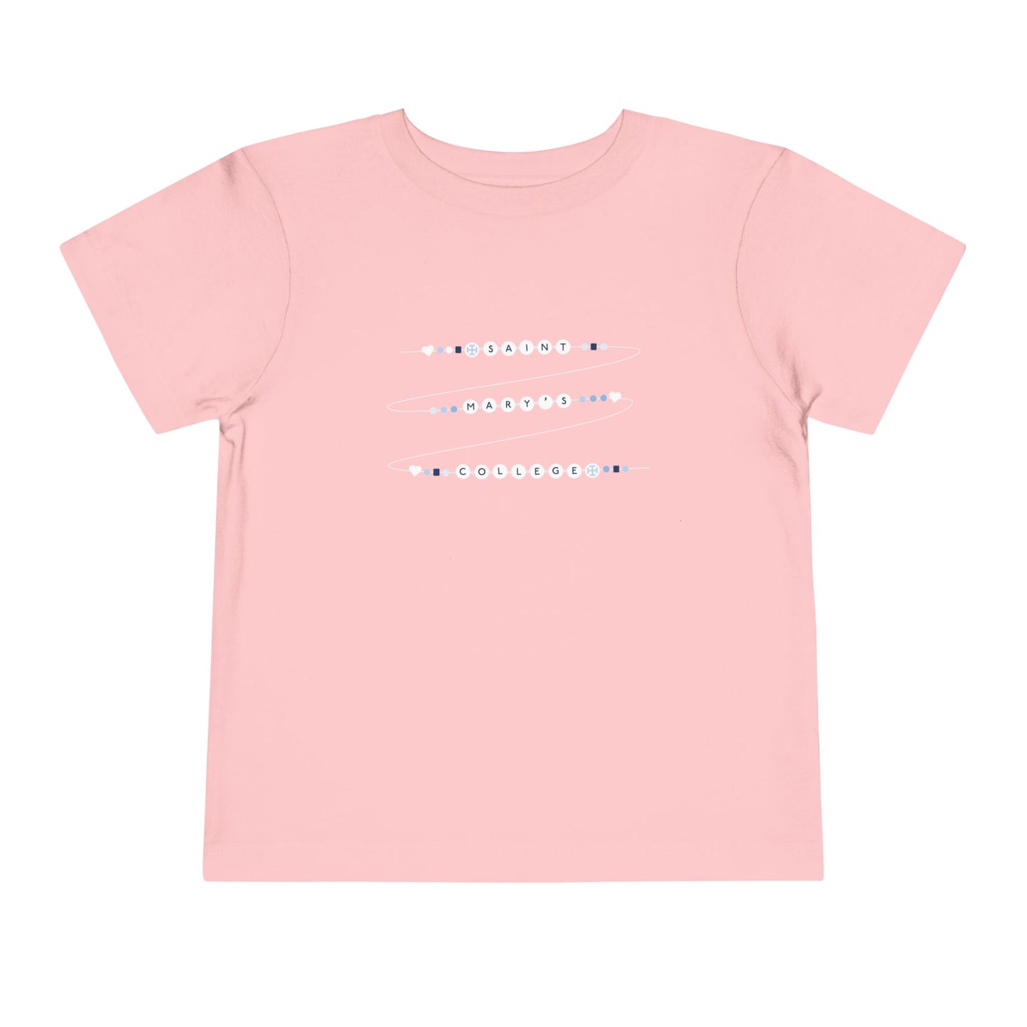 Saint Mary's College Friendship Bracelet  Toddler Short Sleeve Tee| Belles Blue | Smick | Better in Blue Co.