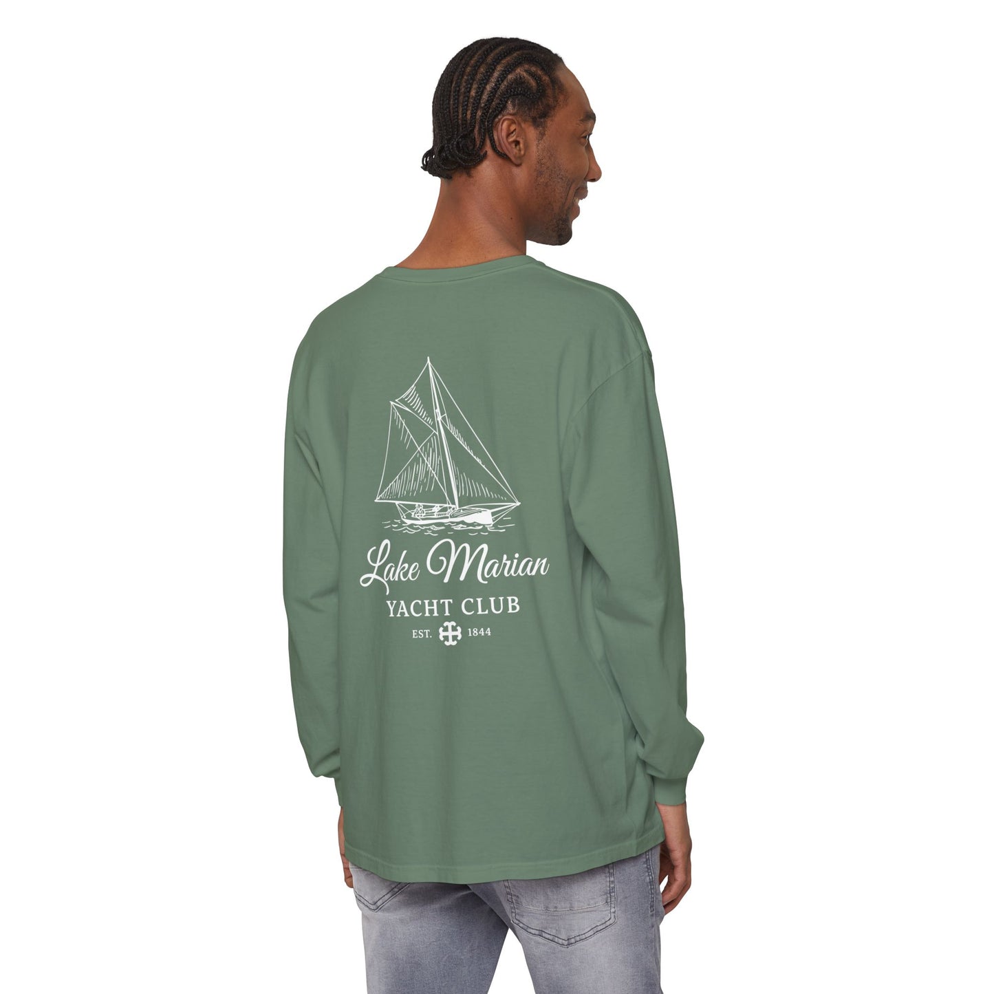 Saint Mary's College Lake Marian Yacht Club Long Sleeve | French Cross | Est. 1844 | Better in Blue Co.
