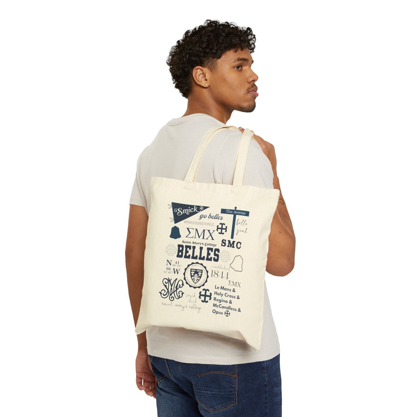 Saint Mary's College Tote Bag | Sister Madeleva | French Cross | Belles |