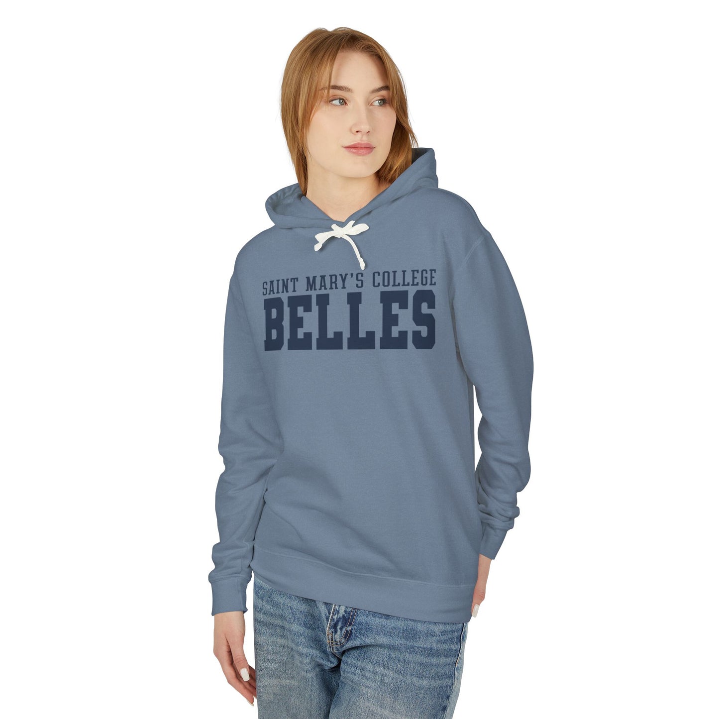 Saint Mary's College Belles Comfort Colors Hoodie | Smick | Notre Dame, IN | Better in Blue Co.