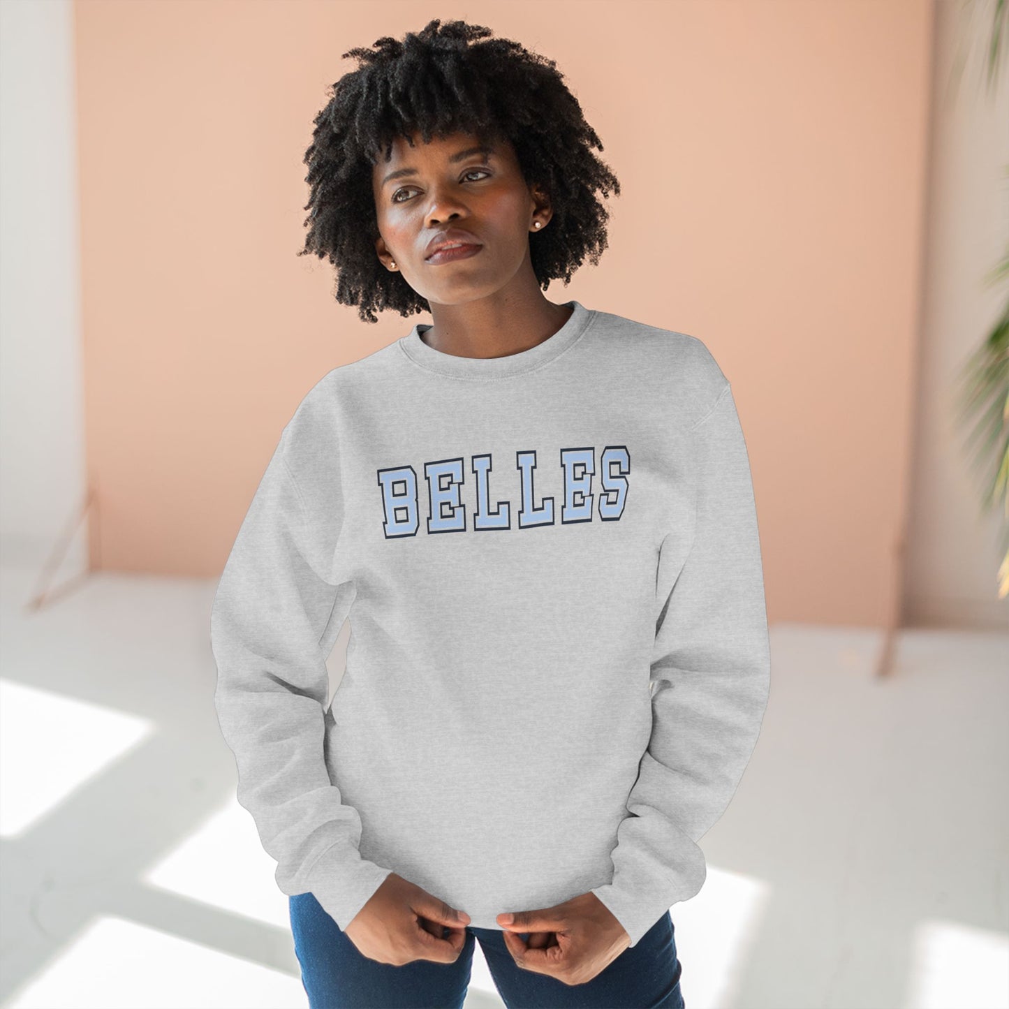 Saint Mary's College "BELLES" Unisex Crewneck Sweatshirt | Navy Blue | Belles Blue | Better in Blue Co.