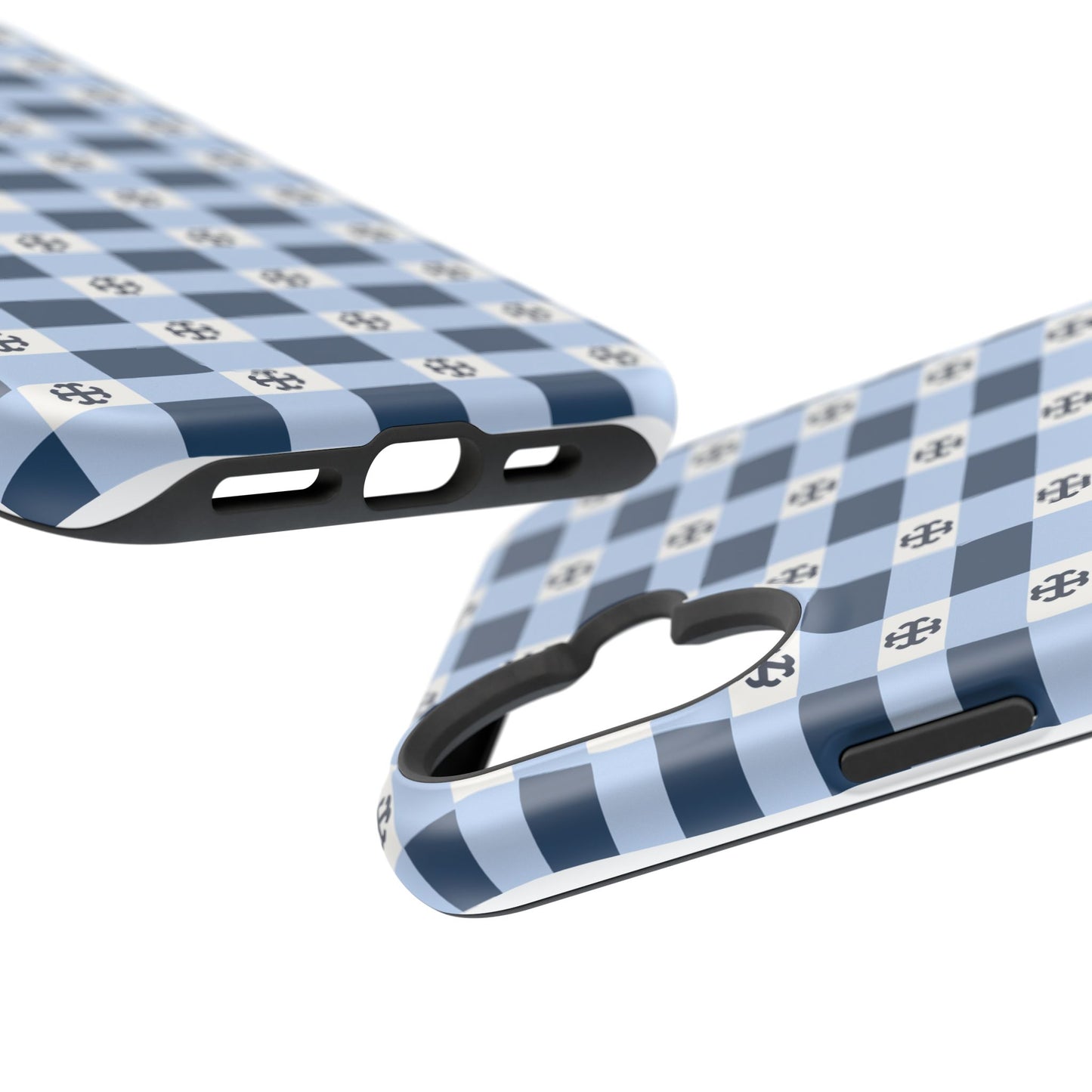 Saint Mary's College Gingham French Cross Magnetic Phone Case | Belles Blue | Better in Blue Co.
