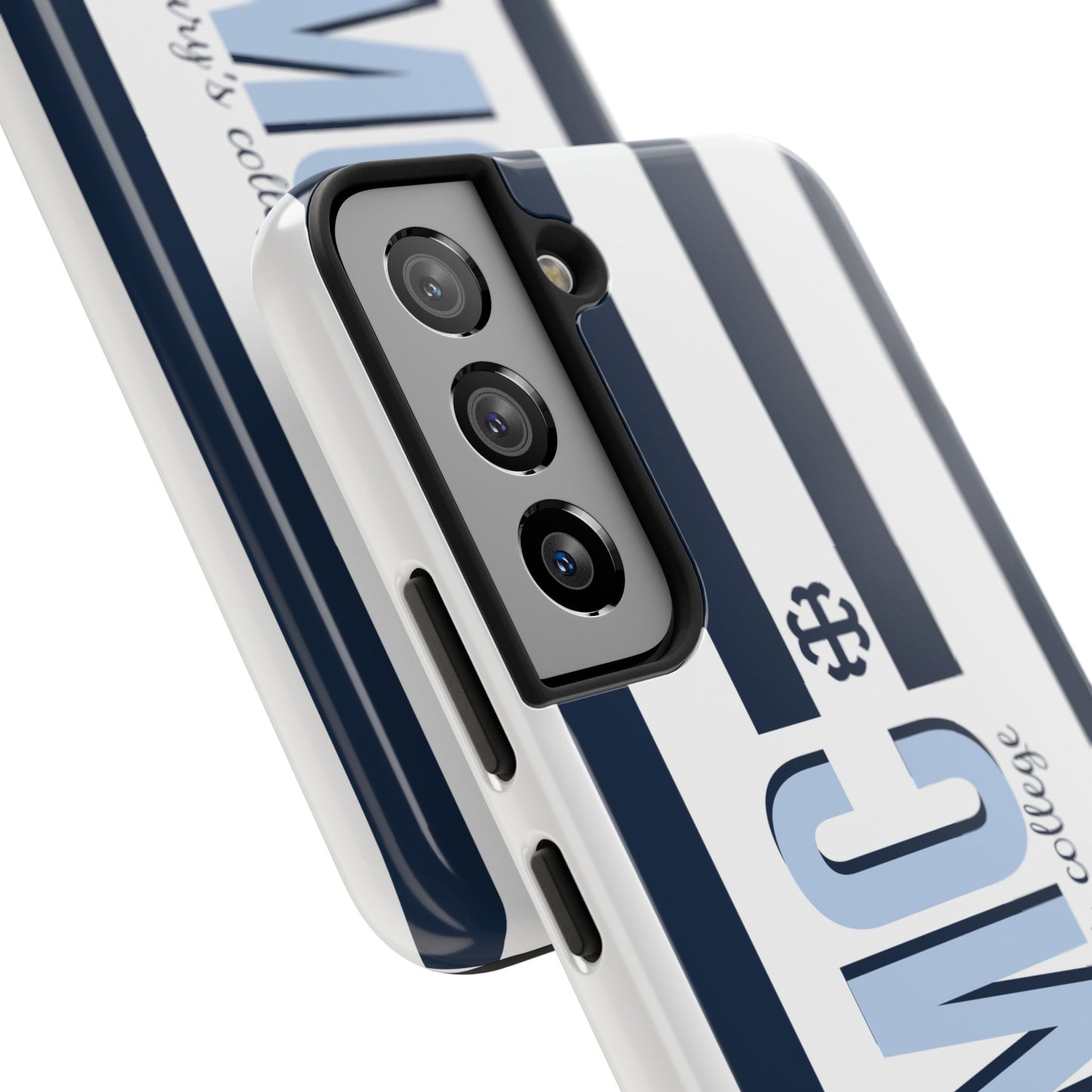 Saint Mary's College Navy Blue Striped Phone Case | French Cross | Better in Blue Co.