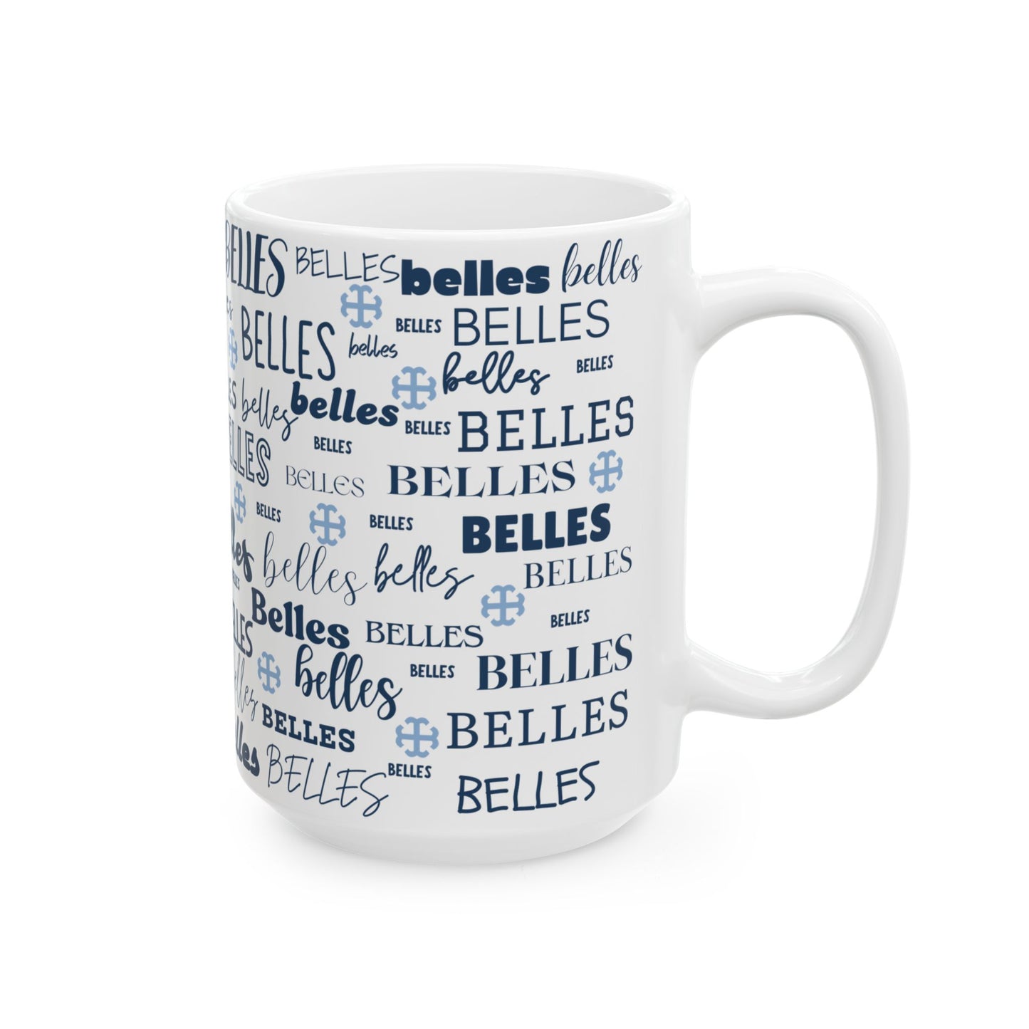 Saint Mary's College Belles Ceramic Mug | French Cross | Smick | Better in Blue Co.
