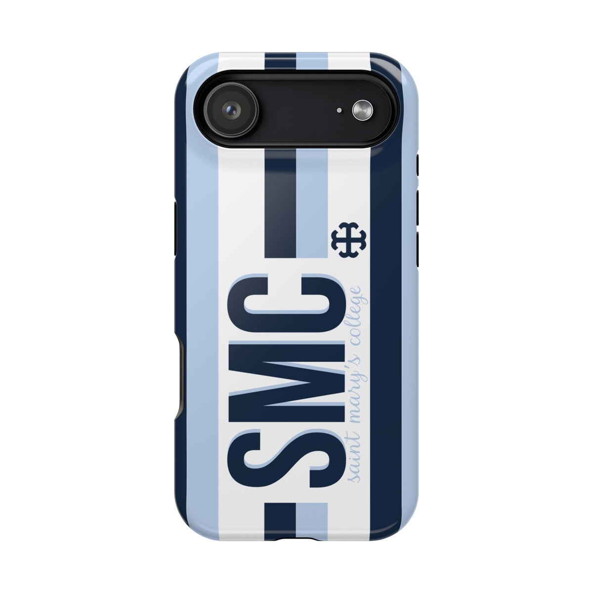 Saint Mary's College Phone Case SMC Navy/Belles Blue/White French Cross | Better in Blue Co.