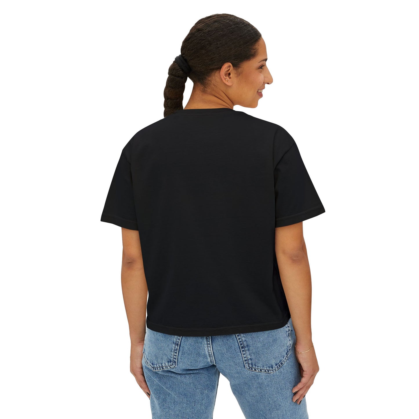 Saint Mary's College Black Boxy Tee | Gothic Font | Better in Blue Co.