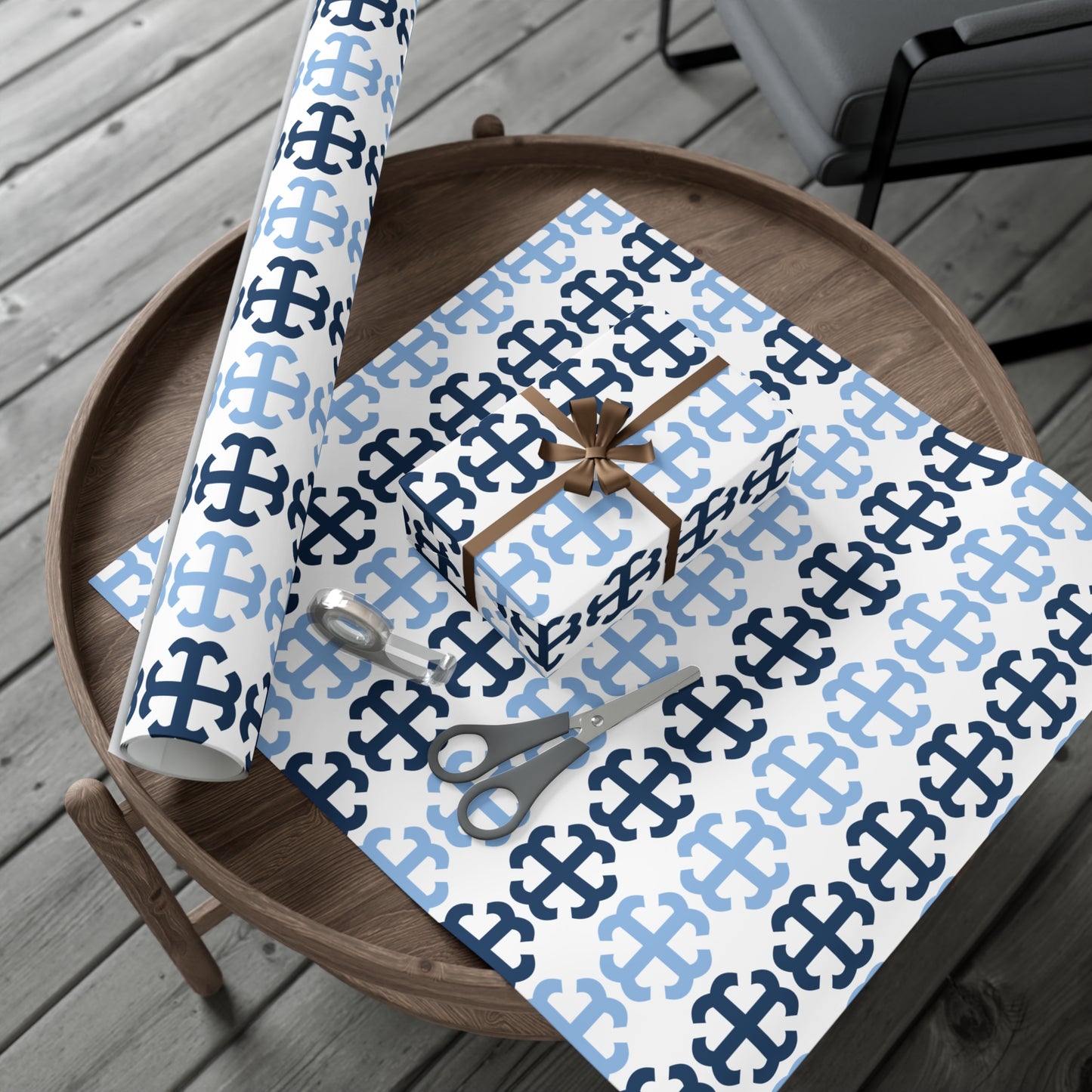 Saint Mary's College French Cross Wrapping Paper No. 1 | Notre Dame, IN | Belles| Smick | Better in Blue Co.