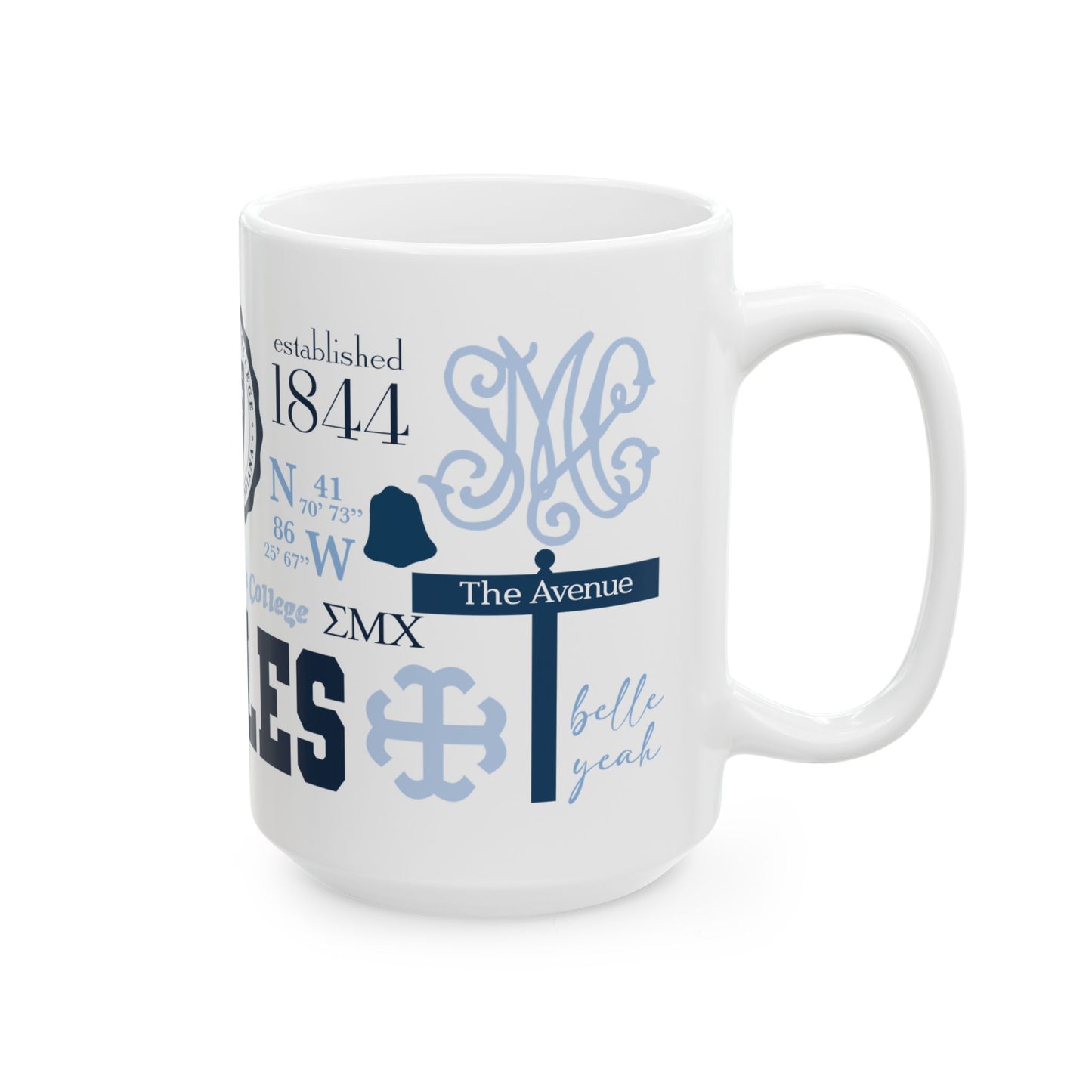 Saint Mary's College Mug | Belles | Smick | The Avenue | Spes Unica | Better in Blue Co.