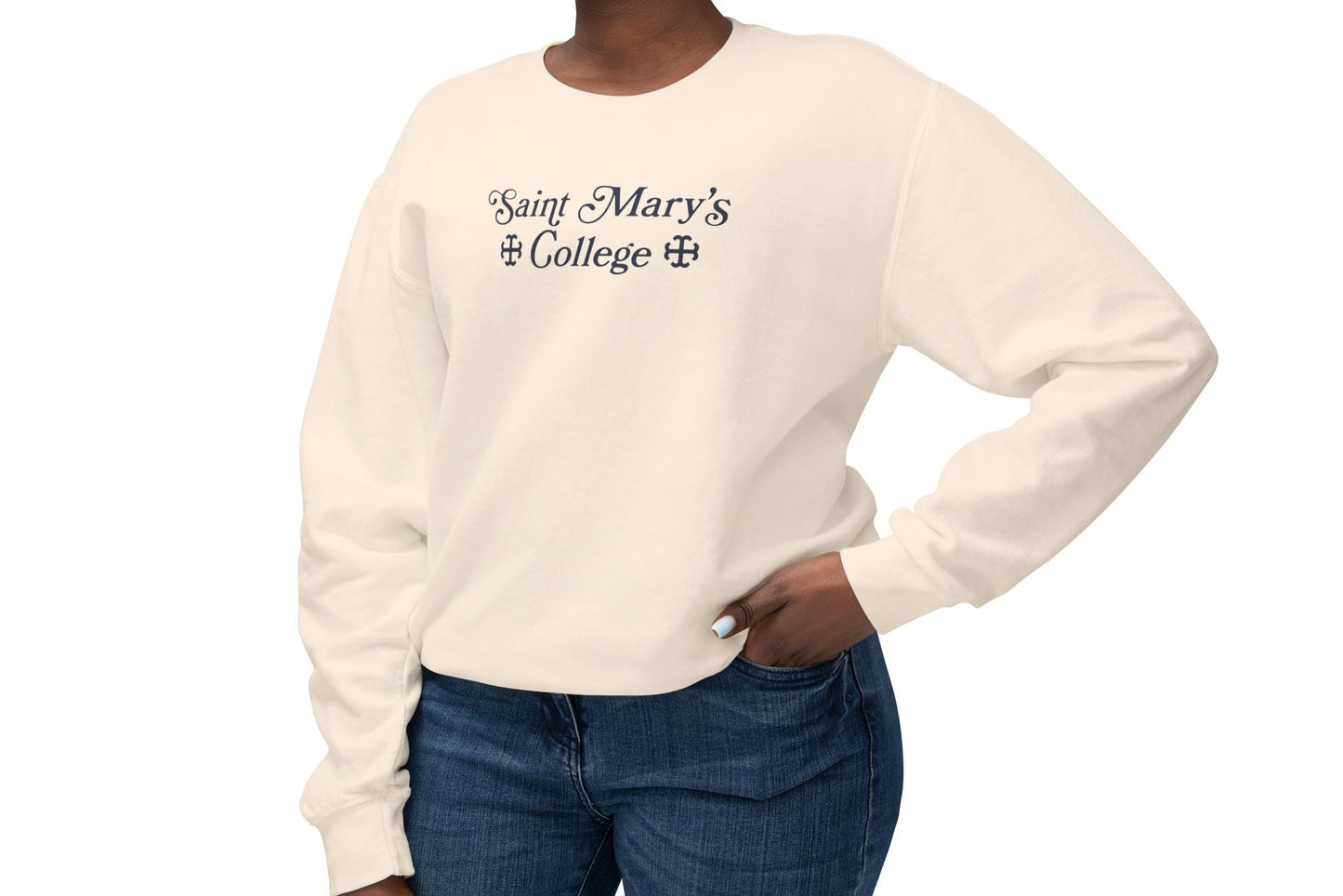Saint Mary's College Crewneck | Matching Sweat Set | 1844 | Belles | French Cross | Better in Blue Co.