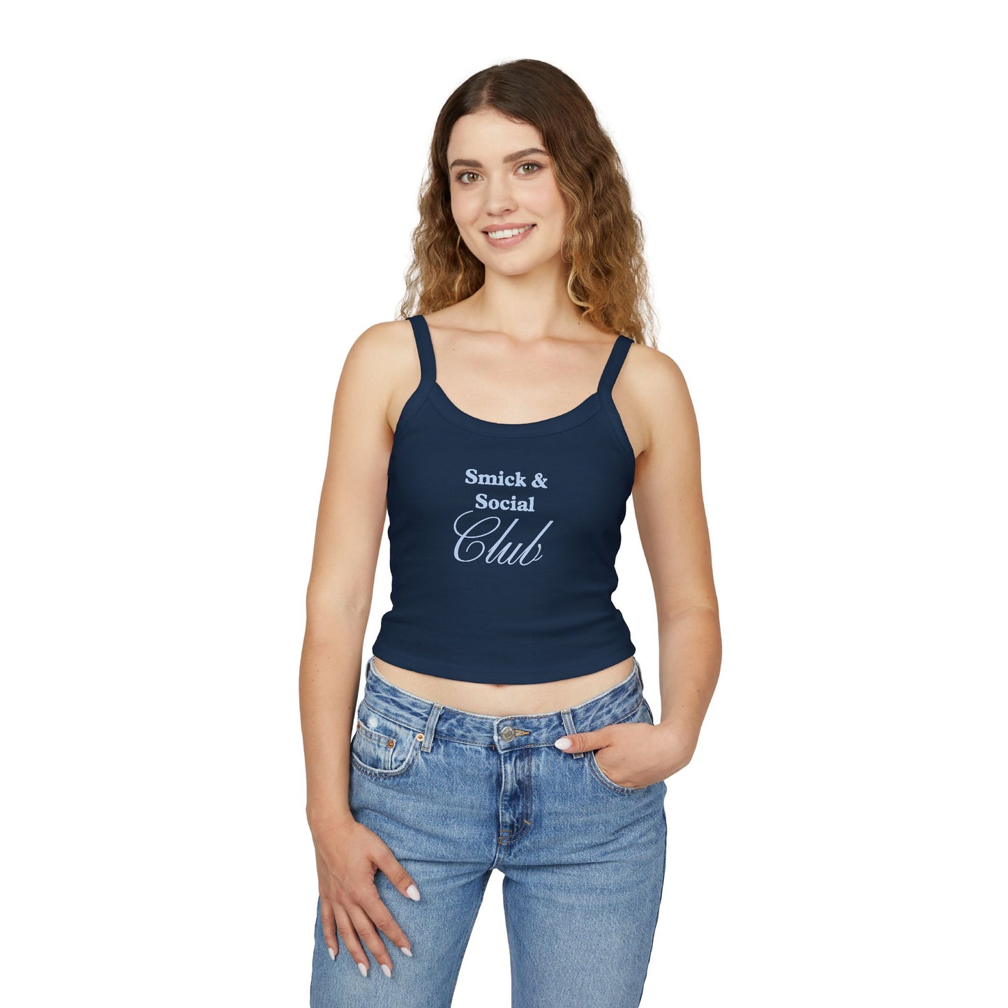 Saint Mary's College Smick and Social Club Women's Spaghetti Strap Tank Top | Belles Blue | Better in Blue Co.