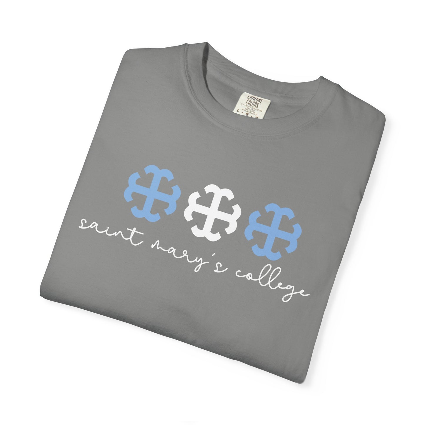 Saint Mary's College Triple French Cross Tee 2.0 | Belles Blue | Better in Blue Co.