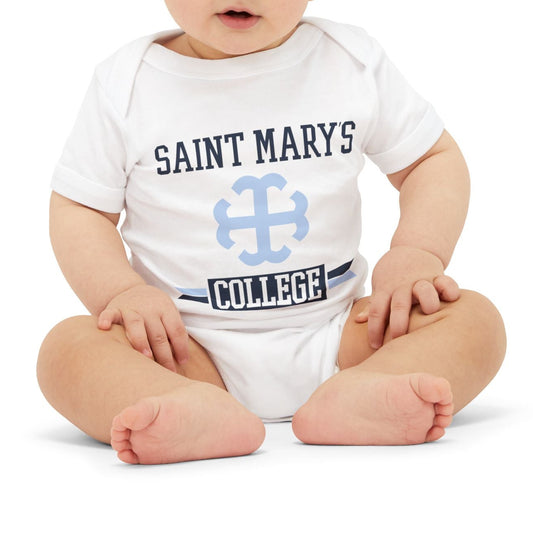 Saint Mary's College Baby Onesie No. 1 | French Cross | Better in Blue Co.