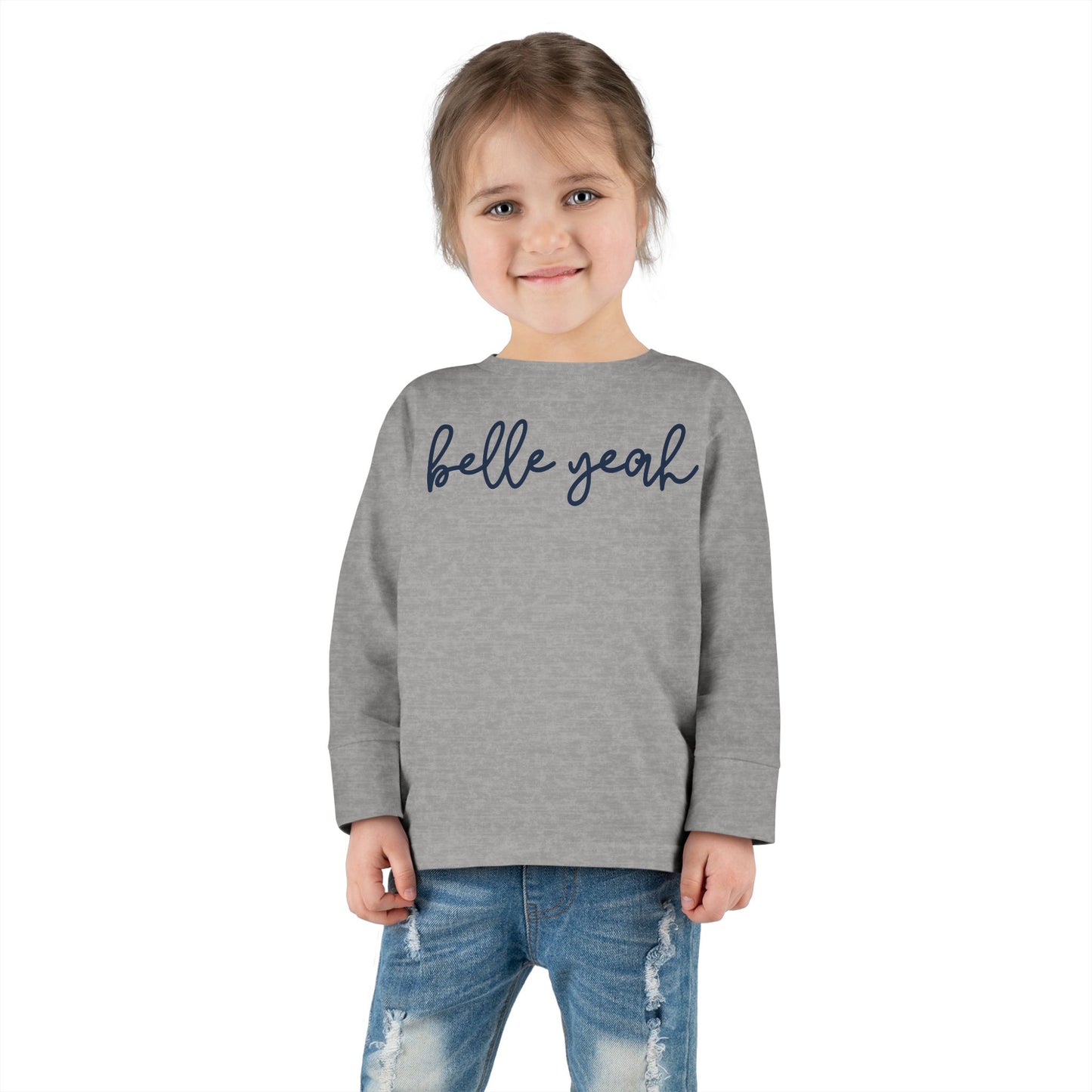Toddler Saint Mary's College Belle Yeah Long Sleeve Tee | Better in Blue Co.