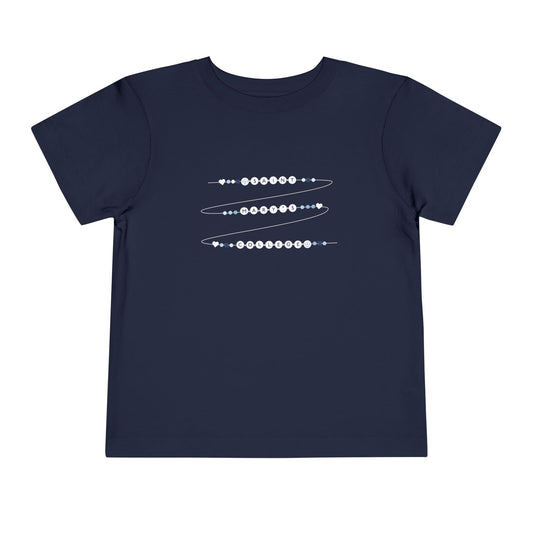 Saint Mary's College Friendship Bracelet  Toddler Short Sleeve Tee| Belles Blue | Smick | Better in Blue Co.