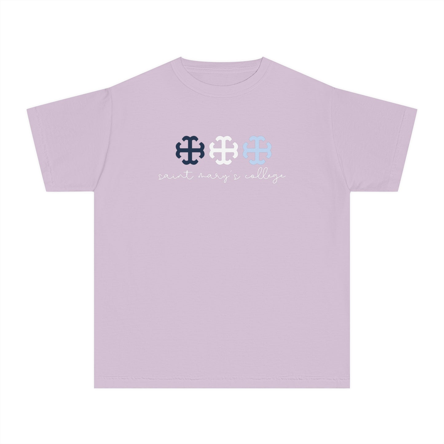 Youth Saint Mary's College French Cross Tee | Belles | Smick | Better in Blue Co.