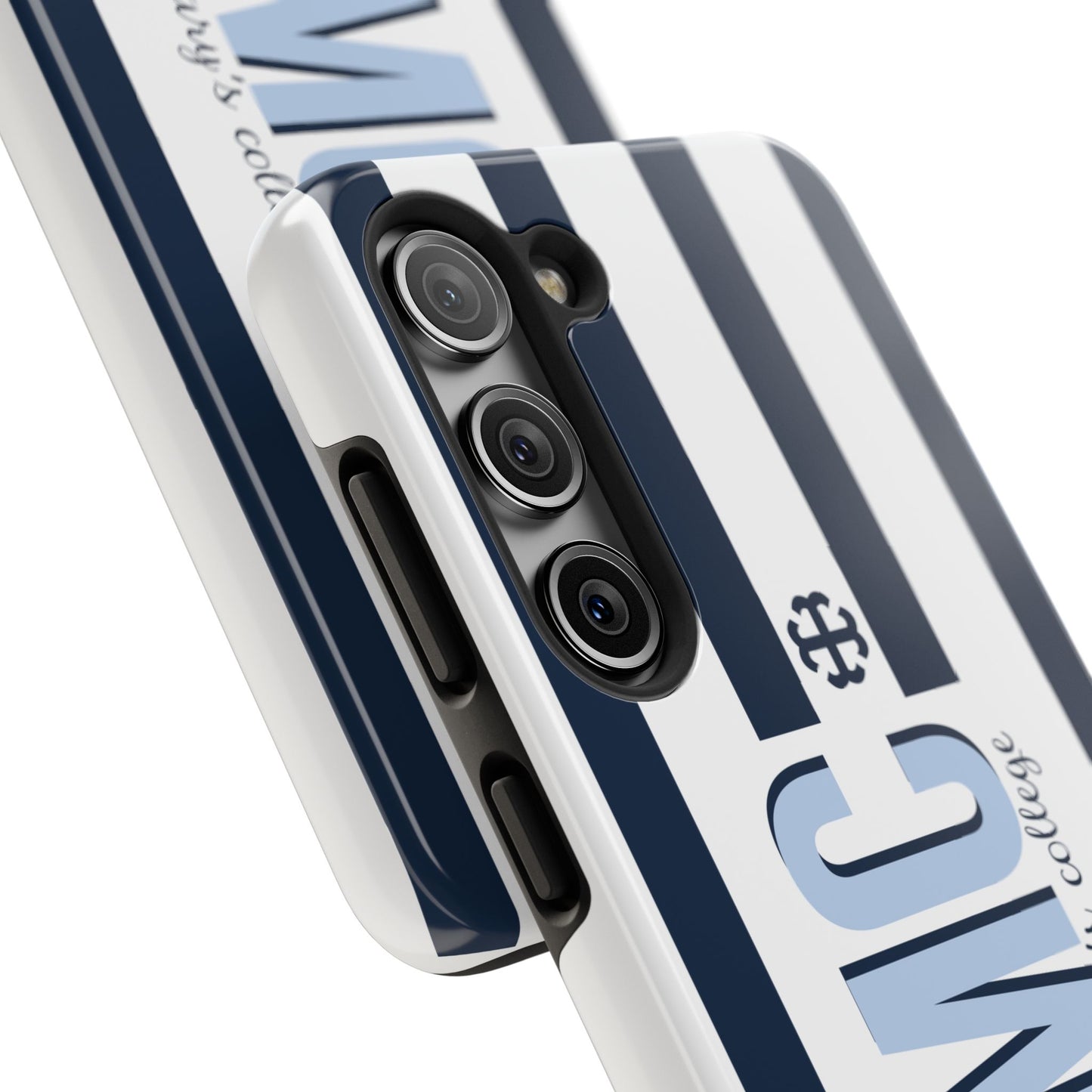 Saint Mary's College Navy Blue Striped Phone Case | French Cross | Better in Blue Co.