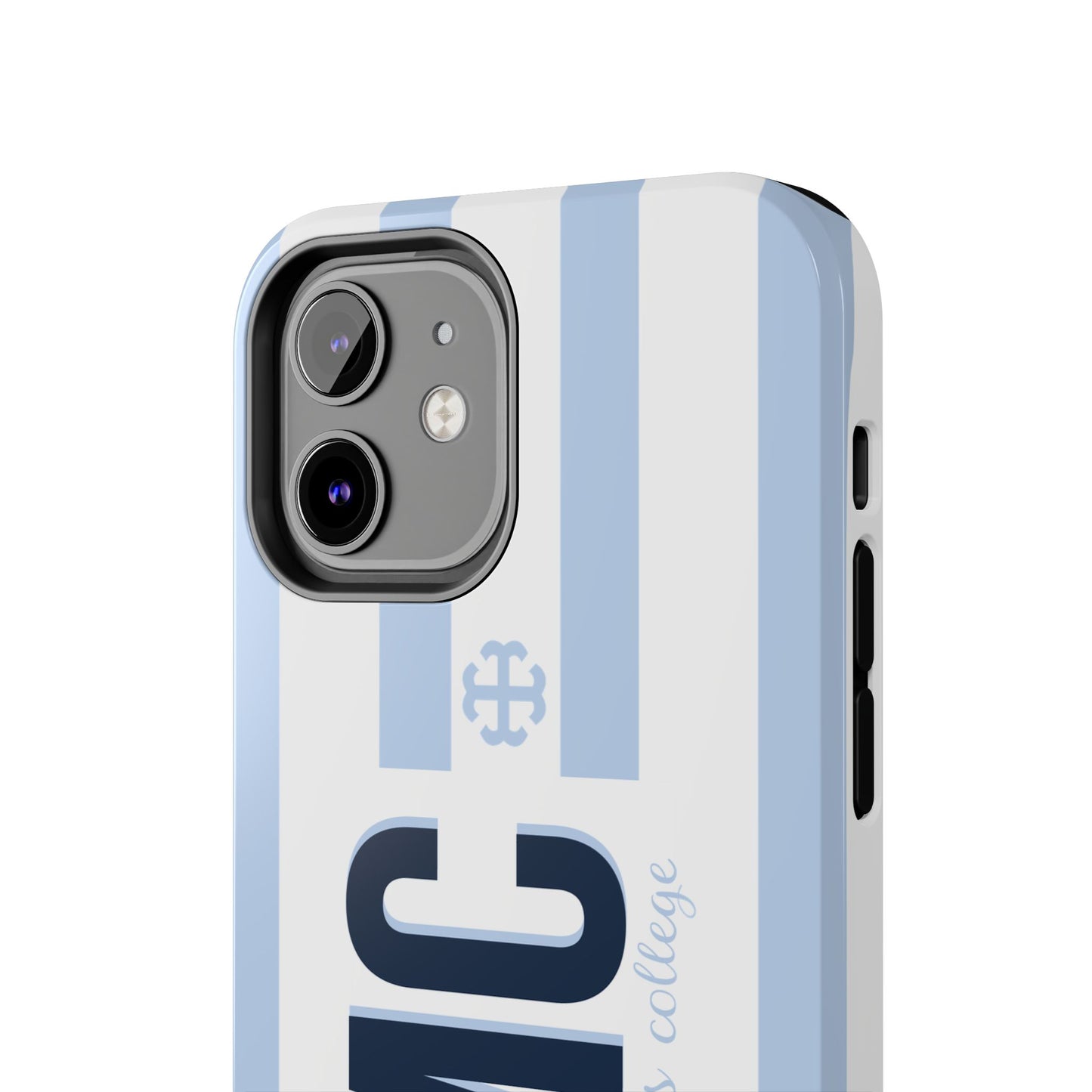 Saint Mary's College Belles Blue Striped Phone Case | French Cross | Better in Blue Co.