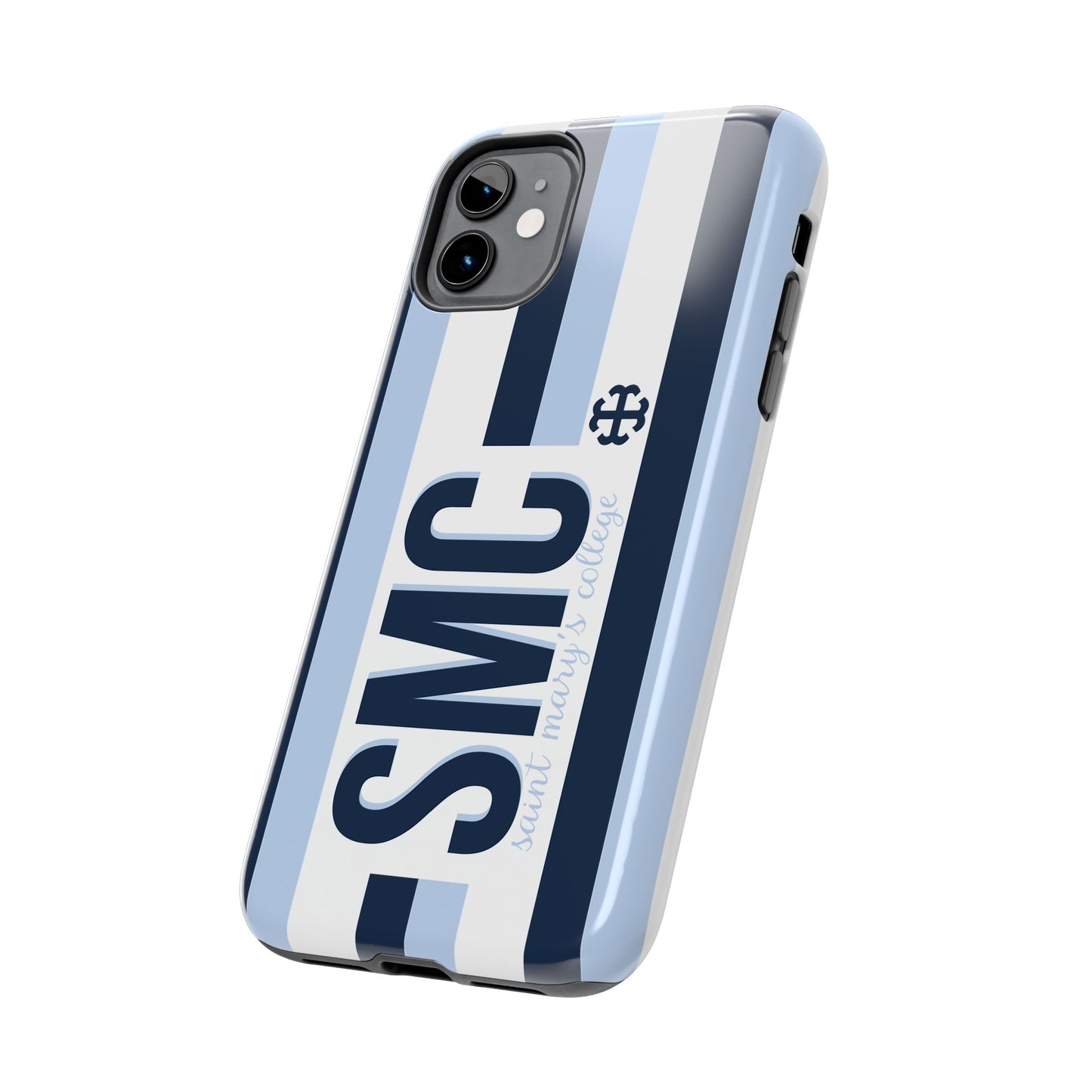 Saint Mary's College Phone Case SMC Navy/Belles Blue/White French Cross | Better in Blue Co.