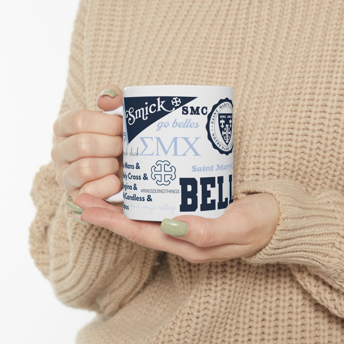 Saint Mary's College Mug | Belles | Smick | The Avenue | Spes Unica | Better in Blue Co.