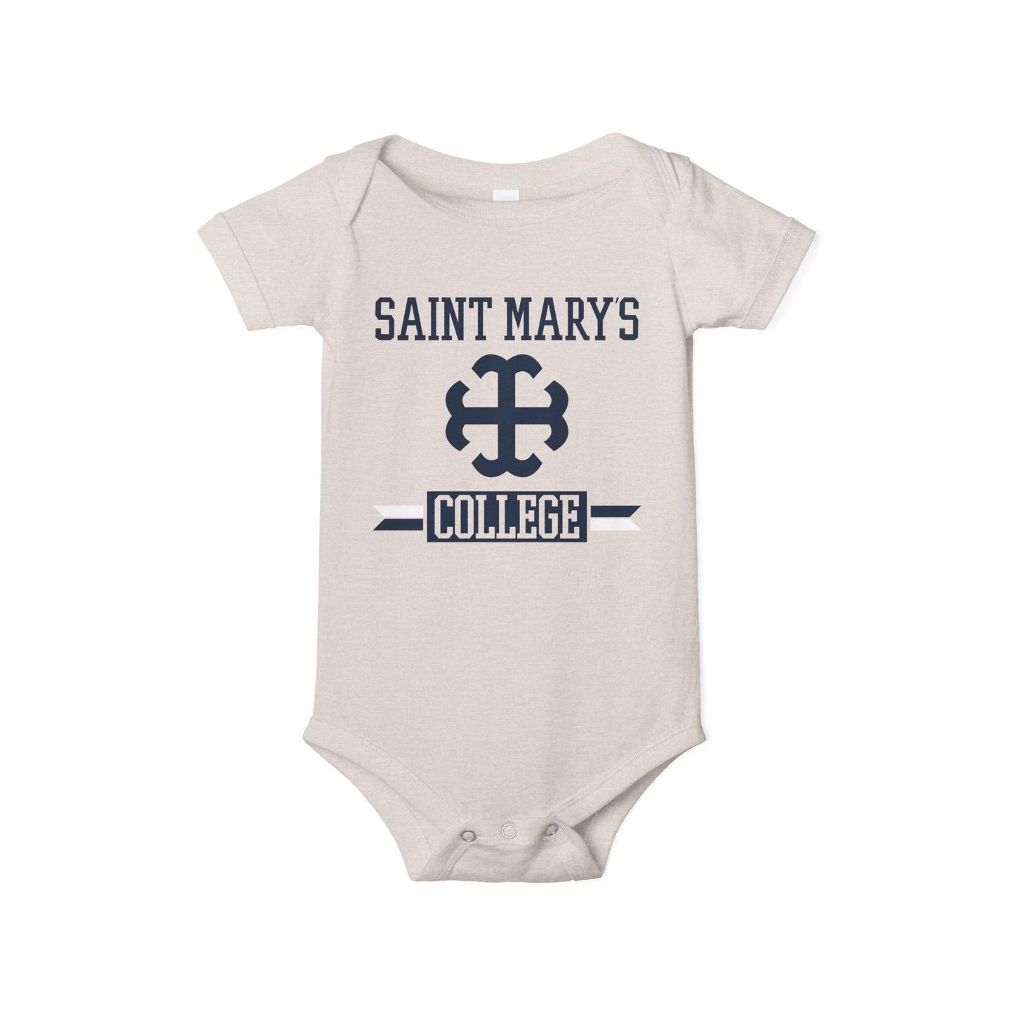 Saint Mary's College Baby Onesie No. 1 | French Cross | Better in Blue Co.