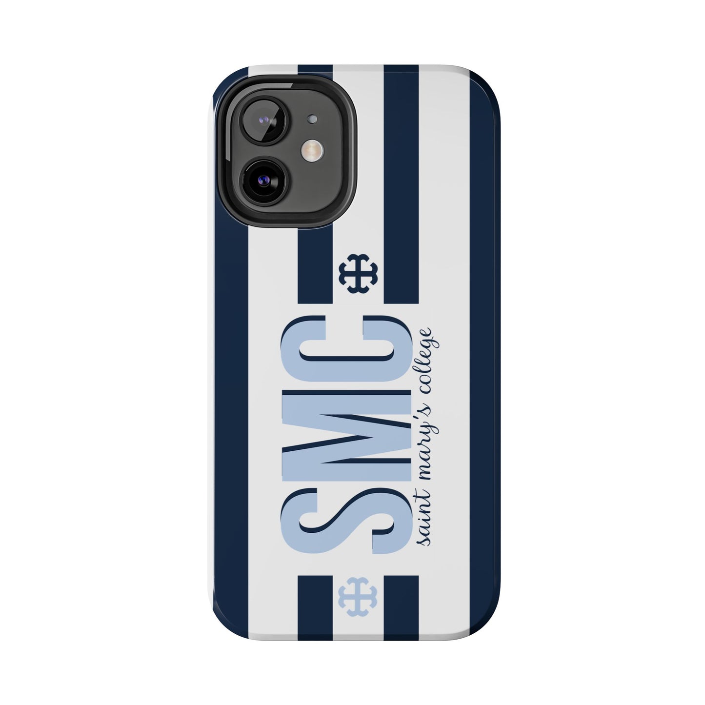Saint Mary's College Navy Blue Striped Phone Case | French Cross | Better in Blue Co.