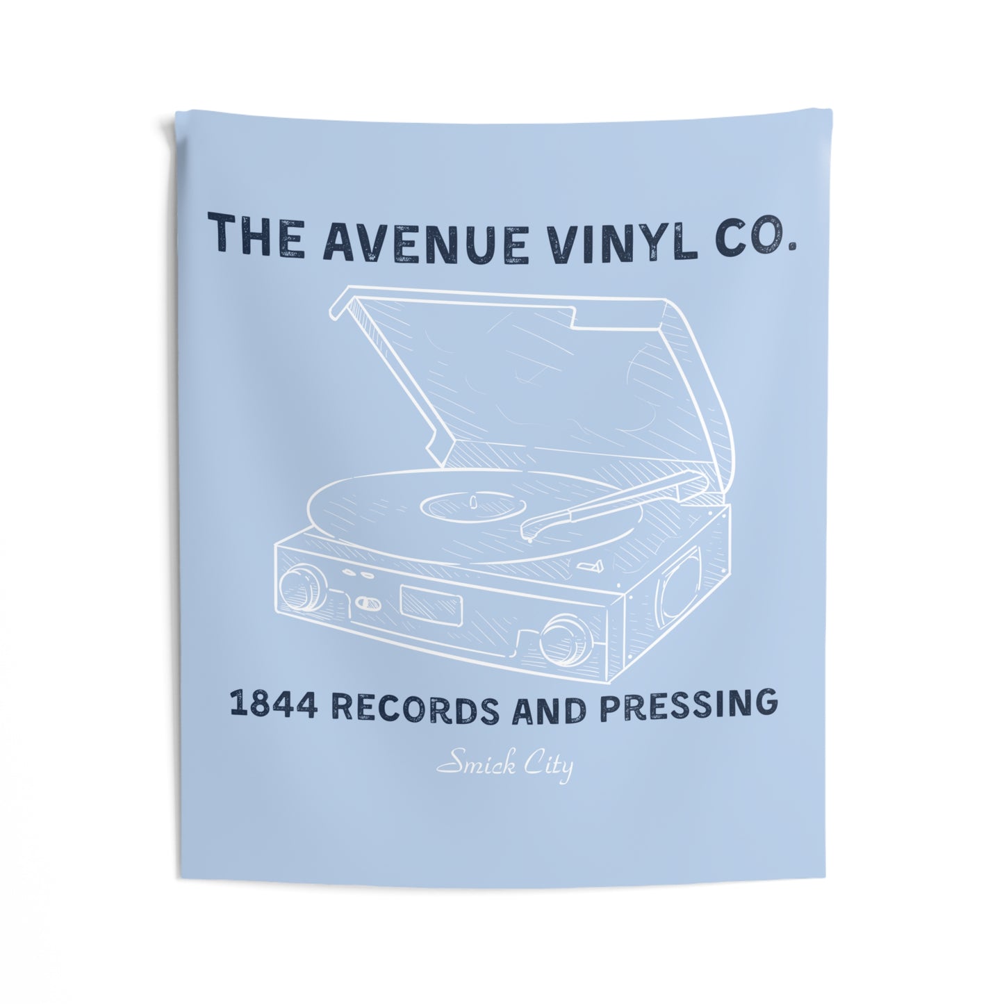 Saint Mary's College "The Avenue Vinyl Co." Tapestry | Smick City | Better in Blue Co.