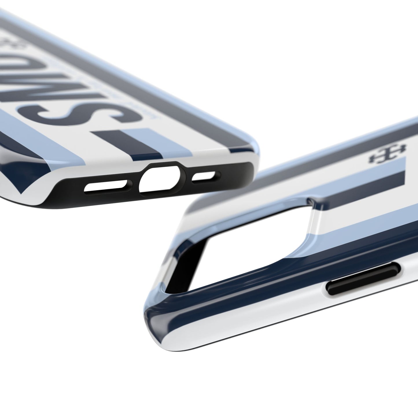 Saint Mary's College Phone Case SMC Navy/Belles Blue/White French Cross | Better in Blue Co.