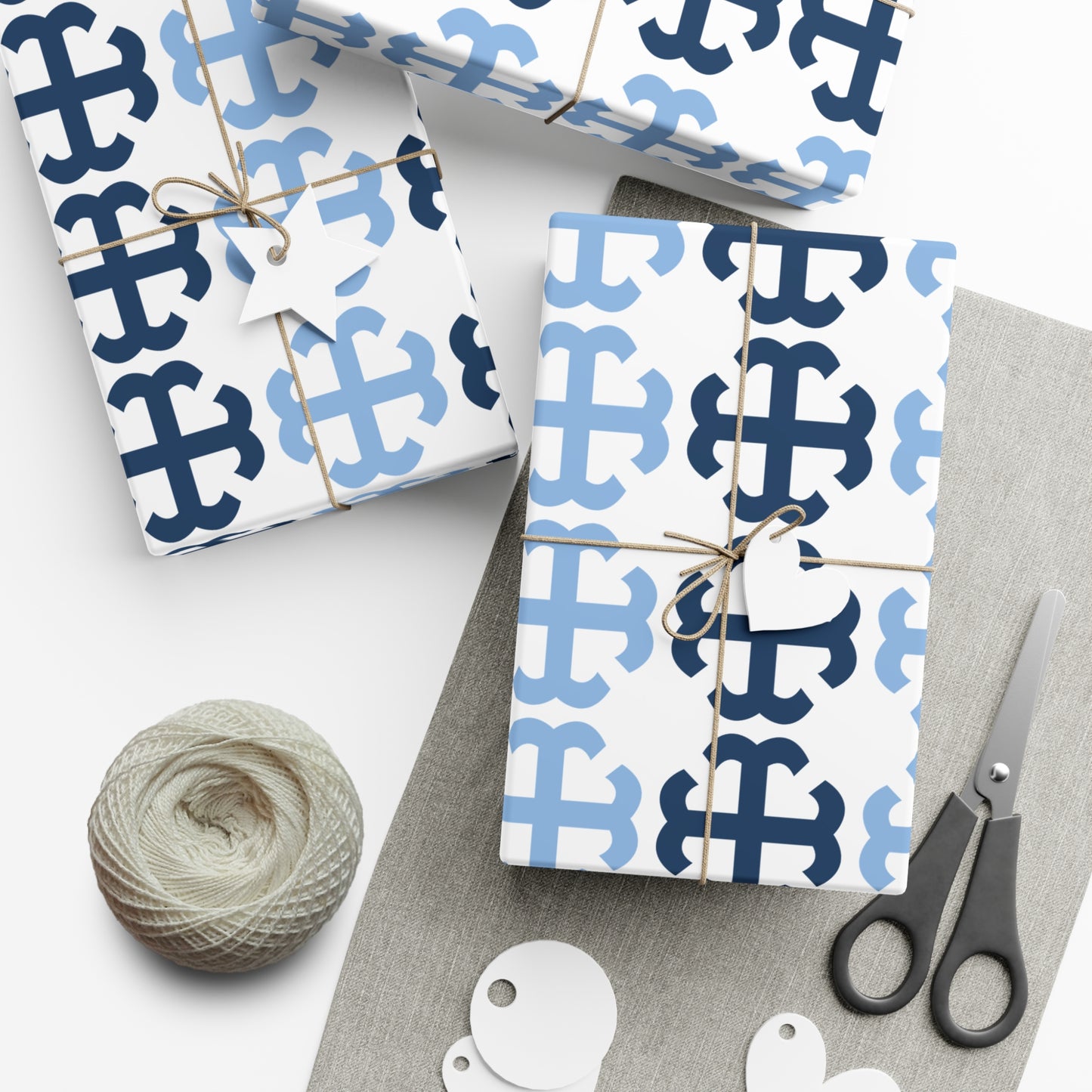 Saint Mary's College French Cross Wrapping Paper No. 1 | Notre Dame, IN | Belles| Smick | Better in Blue Co.