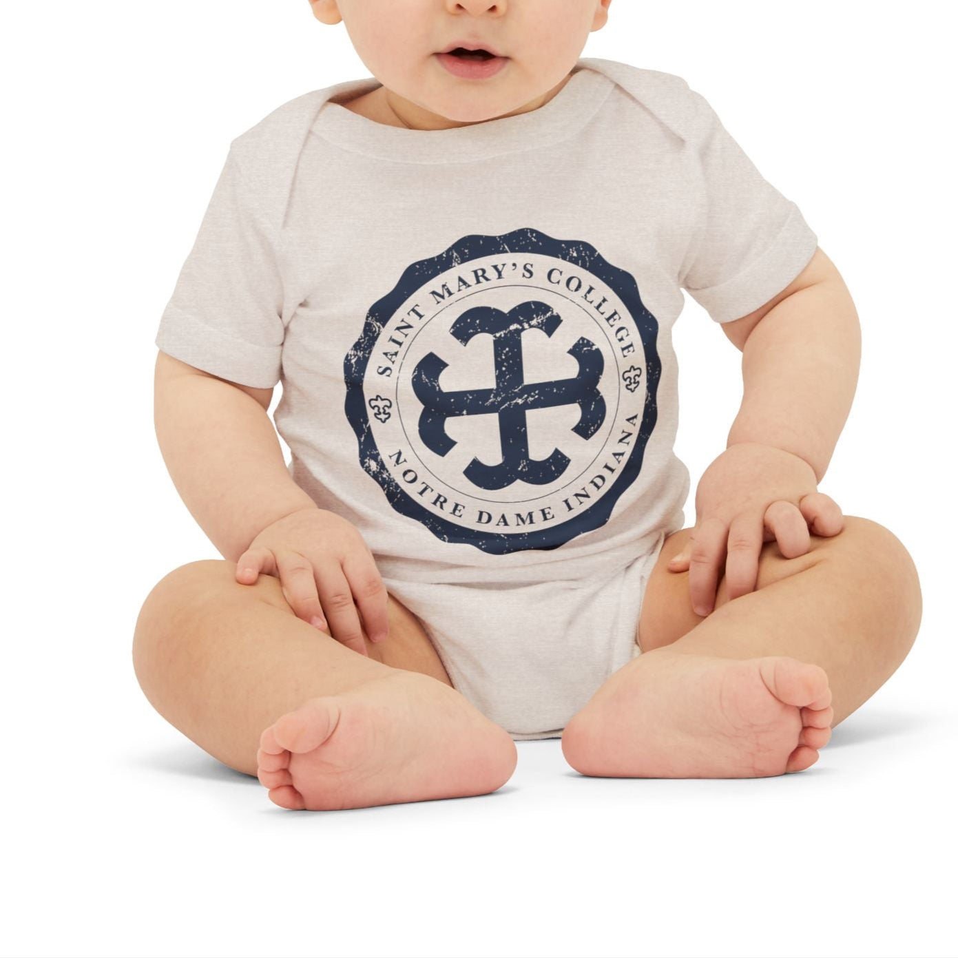 Saint Mary's College Infant Onesie No. 4 | French Cross | Baby | Better in Blue Co.