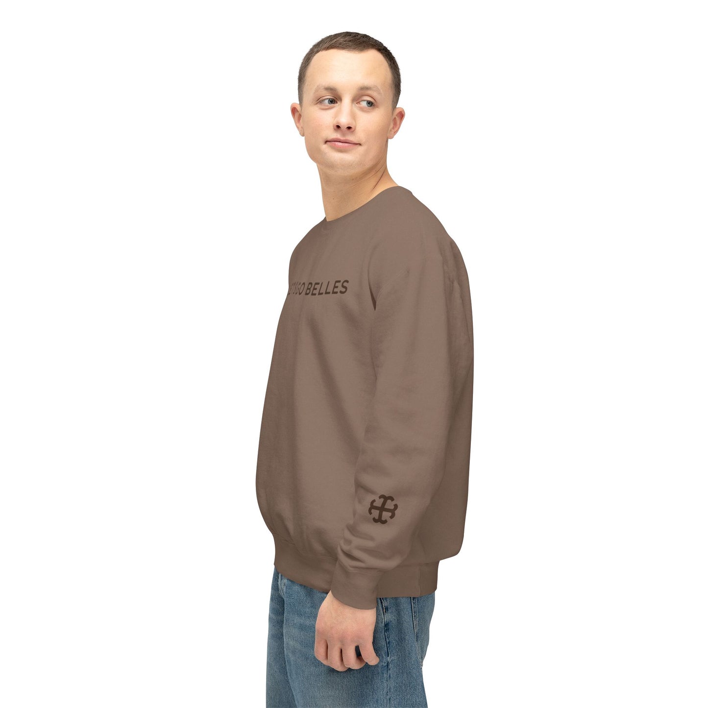 Saint Mary's College "Let's Go Belles" with French Cross Lightweight Crewneck | 1844 | Smick | Better in Blue Co.
