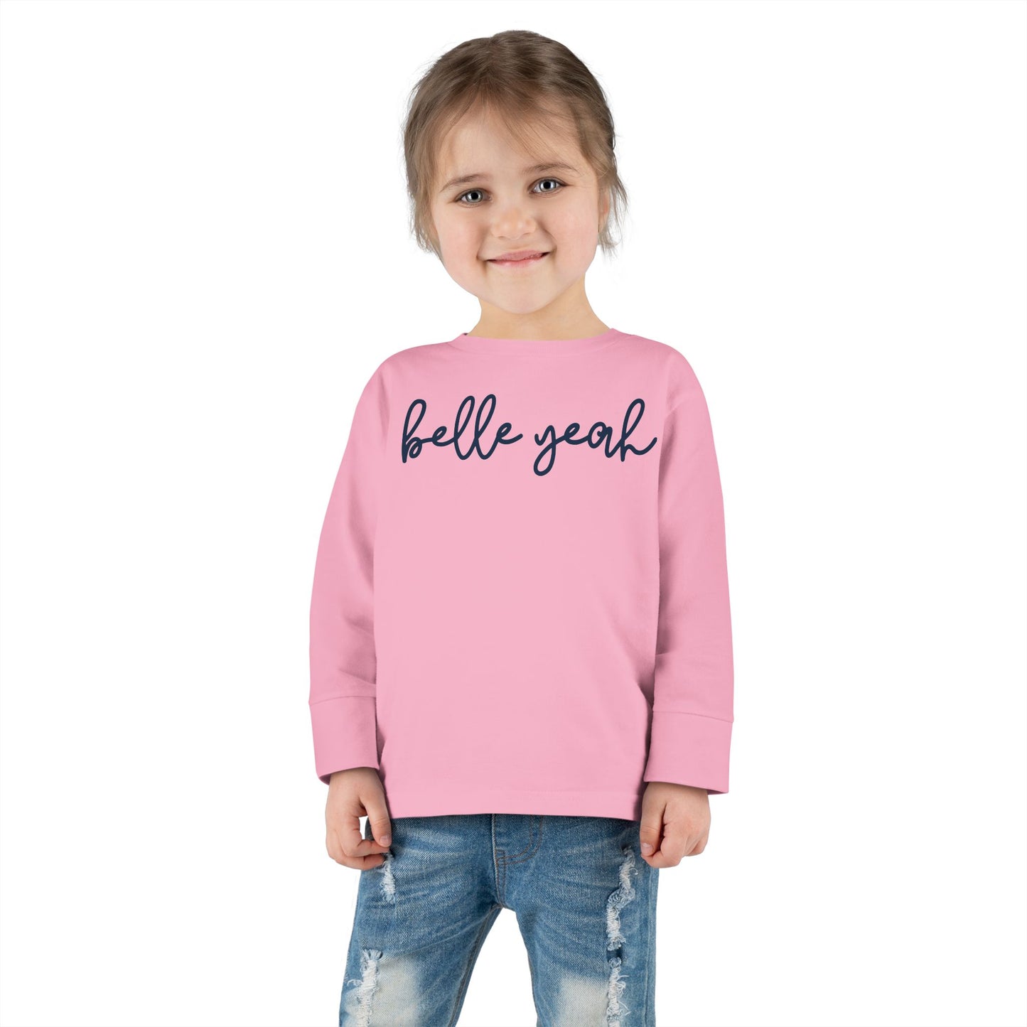 Toddler Saint Mary's College Belle Yeah Long Sleeve Tee | Better in Blue Co.