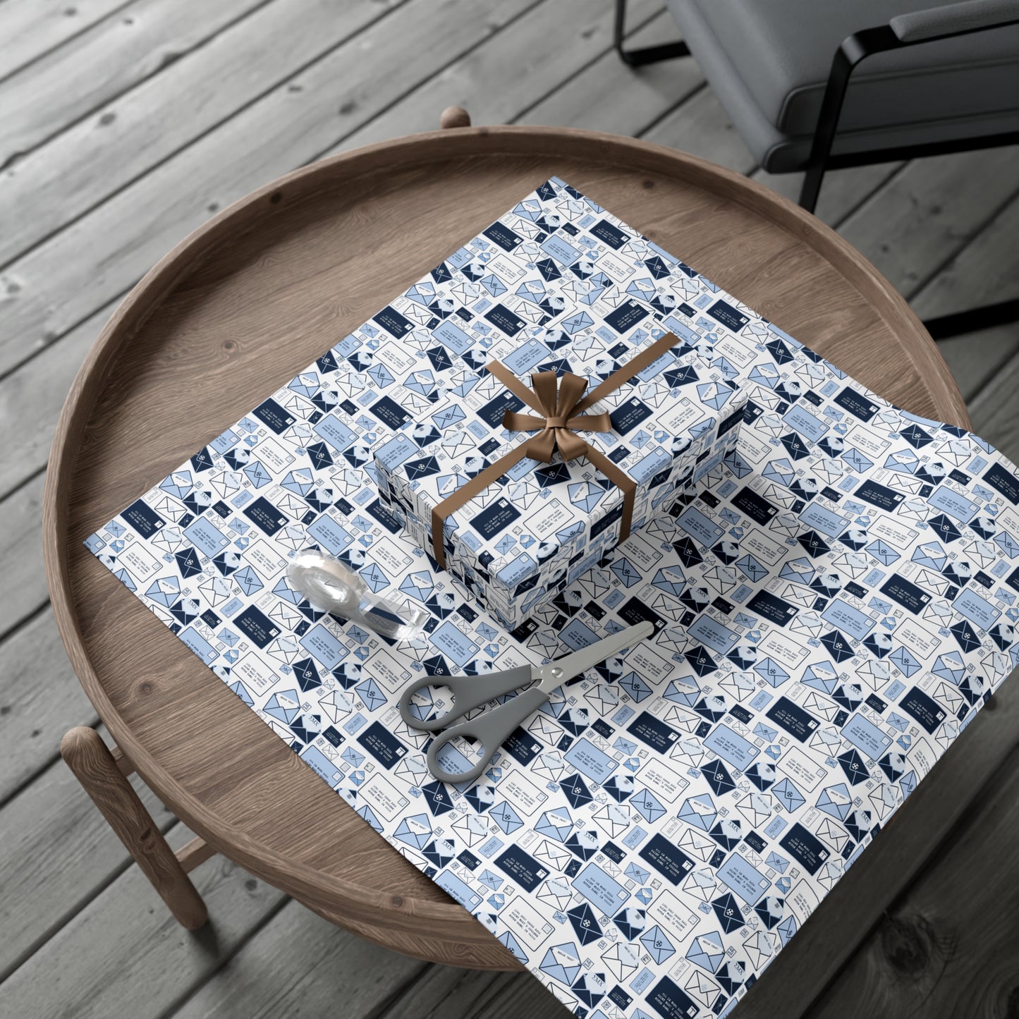 Saint Mary's College Love Letters Wrapping Paper | French Cross | Smick | Belles Blue | Better in Blue Co.