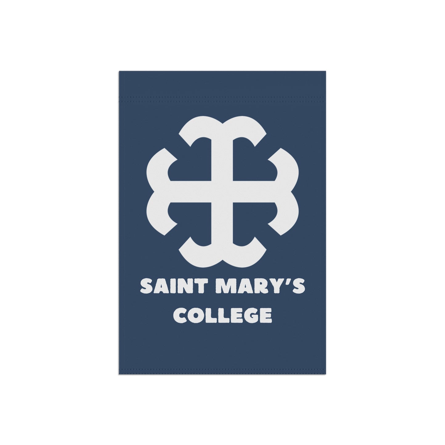 Saint Mary's College Navy/White Garden & House Banner | French Cross | Better in Blue Co.
